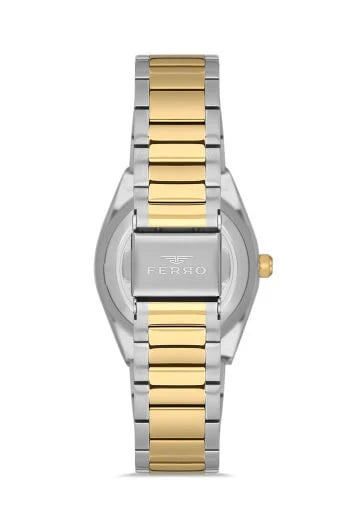 Ferro FL21487AWT-D Metal Case And Metal Band Women's Watch
