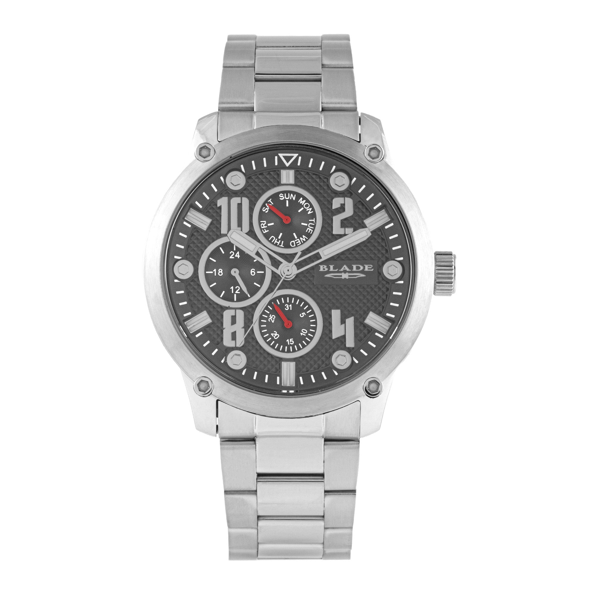 BLADE Combat II Grey 3563G2SGS SS Case & Band Multifunction Men's Watch