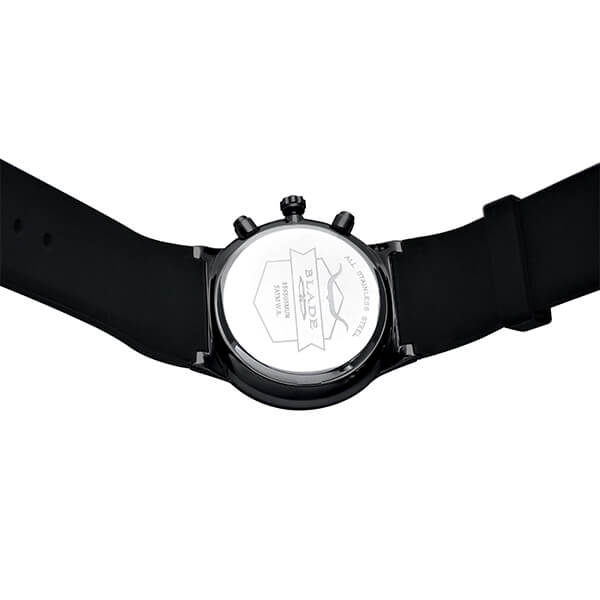 BLADE Indie Noir 3565G5NNN PVD Black Plated SS Case and Silicon Strap Men's Watch