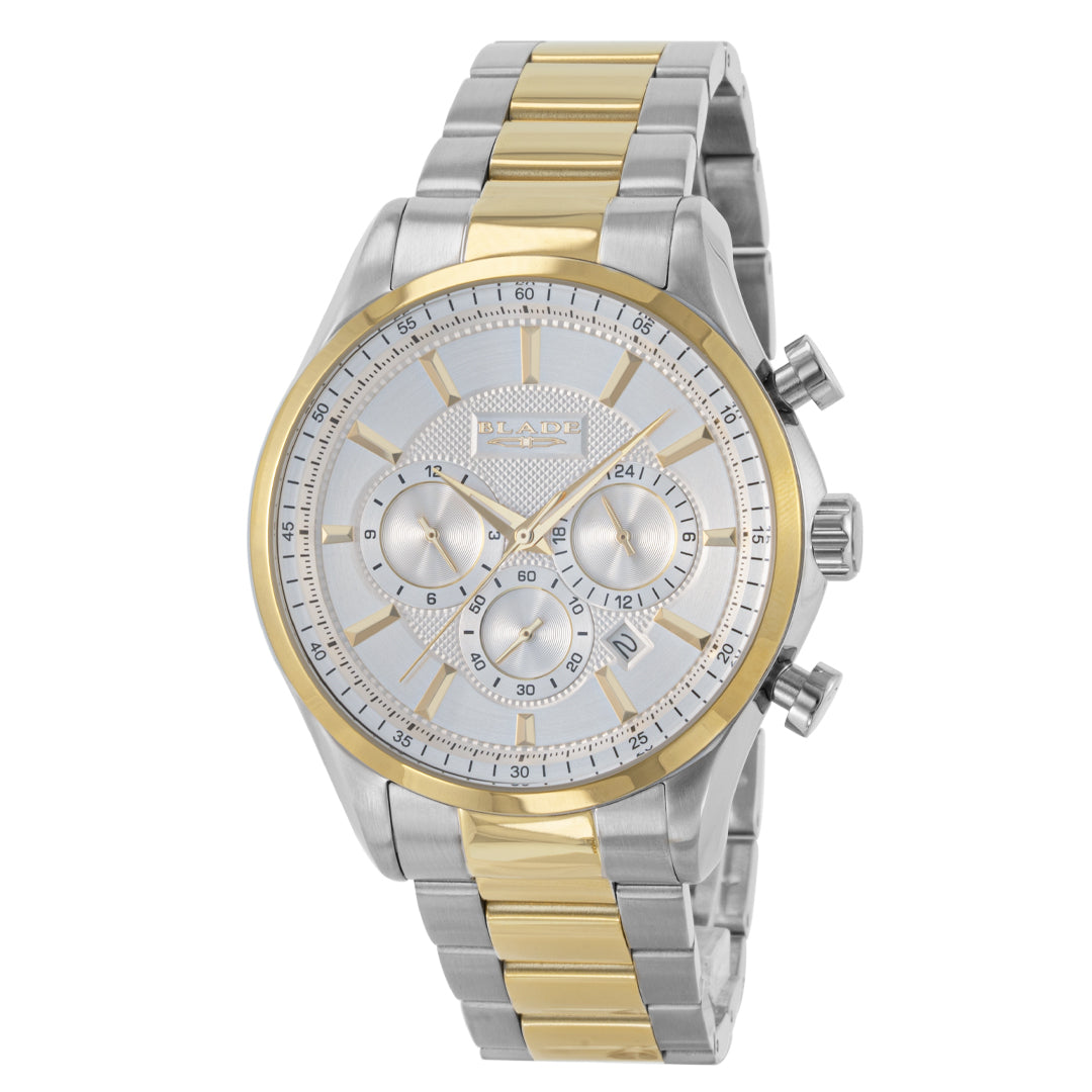 BLADE Panache SS Ivory 3729G2TST SS Case & Band Multifunction Men's Watch