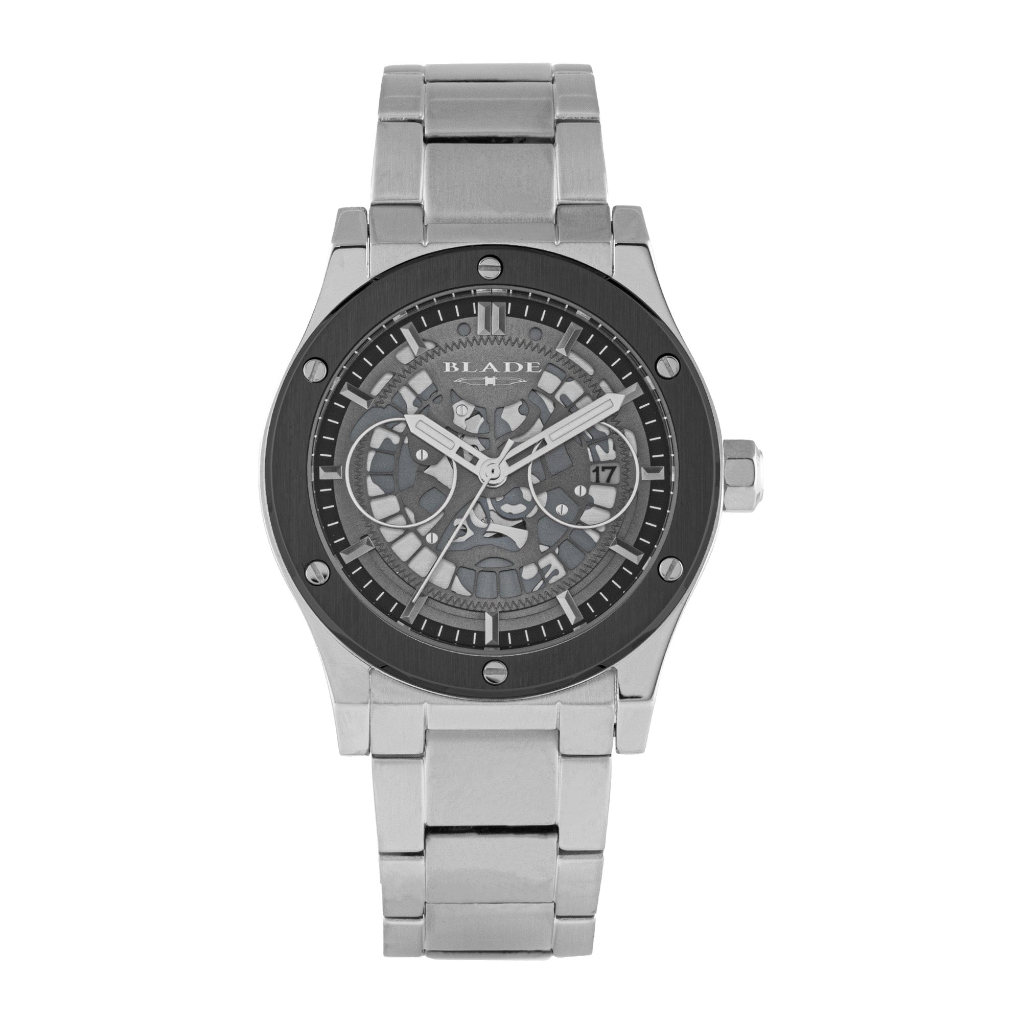 BLADE Twist Mono 3581G2MNS SS Case & Band Date Men's Watch