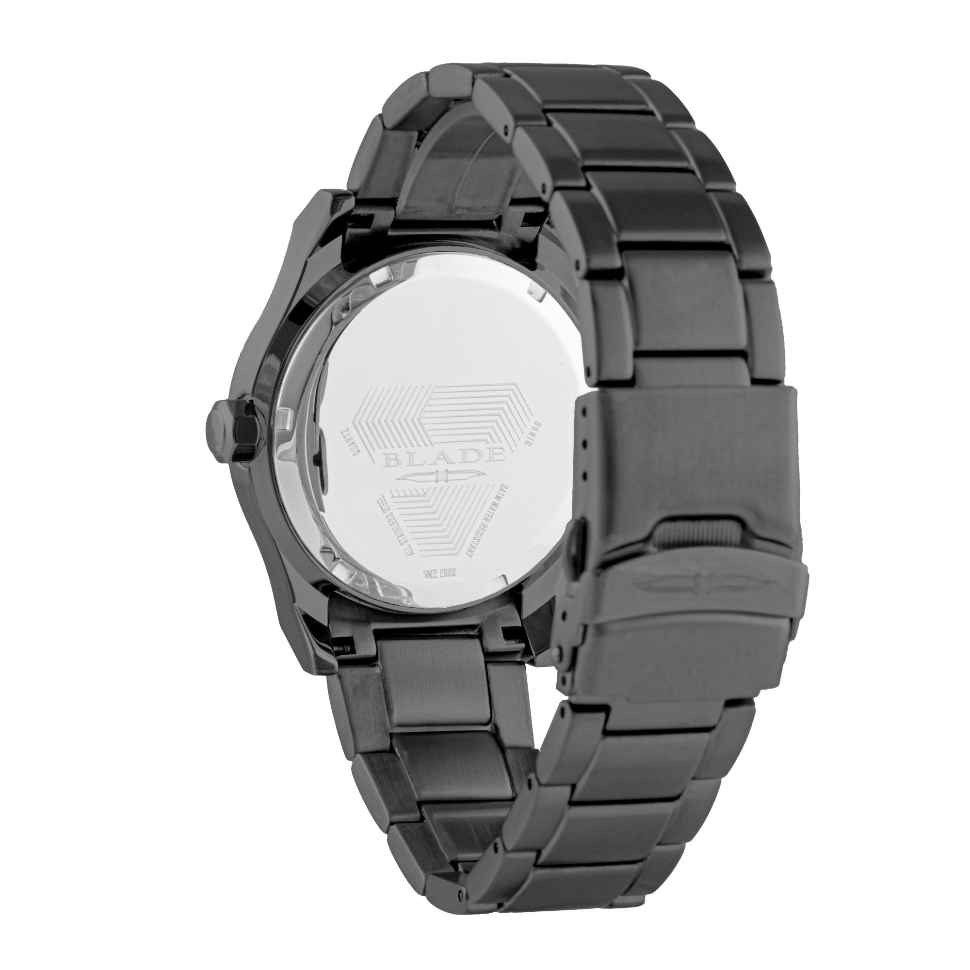 BLADE Twist Navy 3581G2NBN SS Case & Band Date Men's Watch