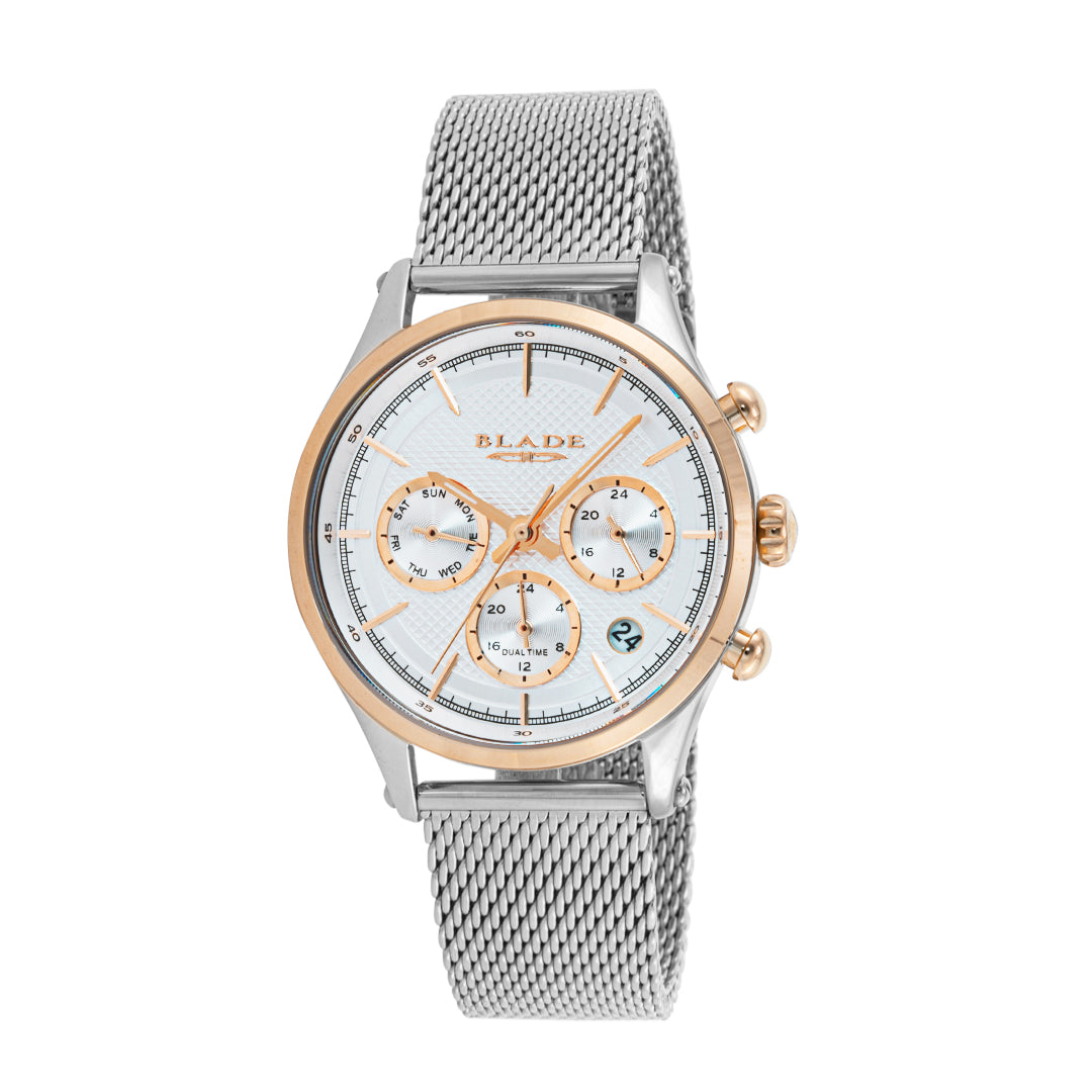 BLADE Fusion SS Women's Shell 3597L2USS SS & Mesh Strap Multifunction Women's Watch