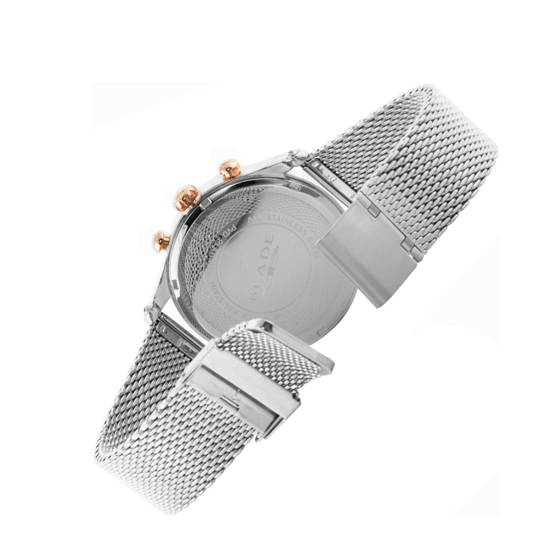 BLADE Fusion SS Women's Shell 3597L2USS SS & Mesh Strap Multifunction Women's Watch