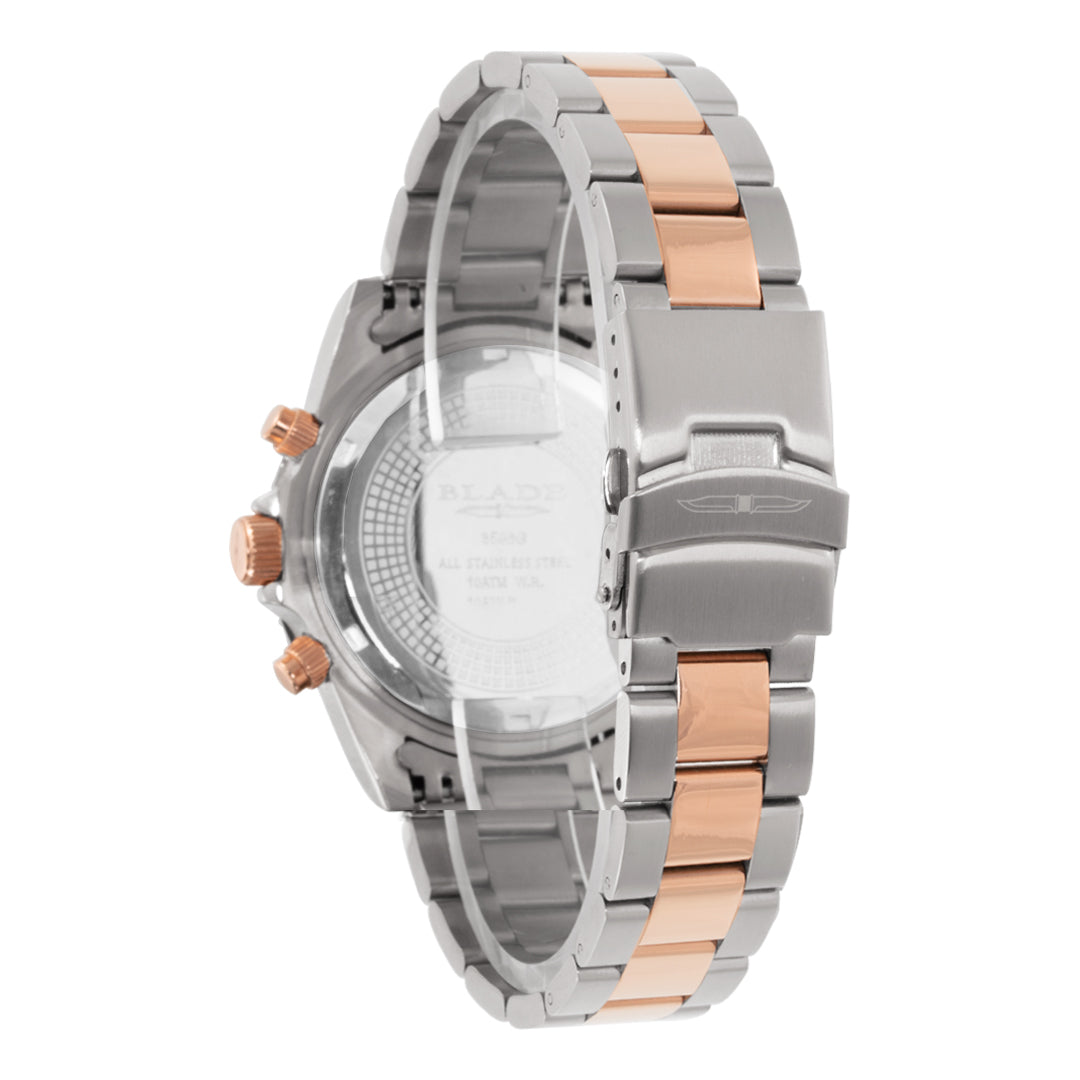 BLADE Icon Bichrome 3598G2UBU TT PVD Rose Gold Chronograph Men's Watch