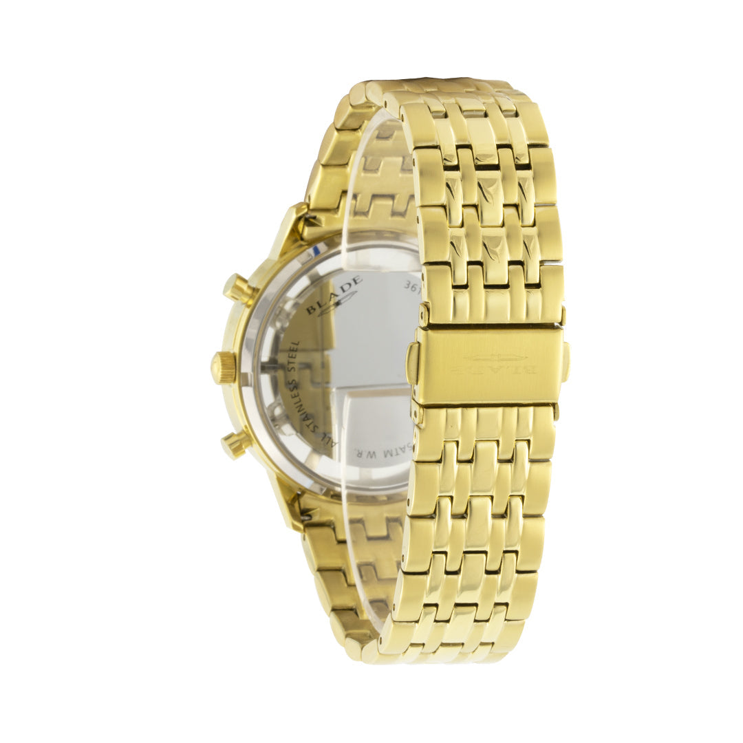 BLADE Distinct Gold 3612G2GWG SS Men's Watch - Back