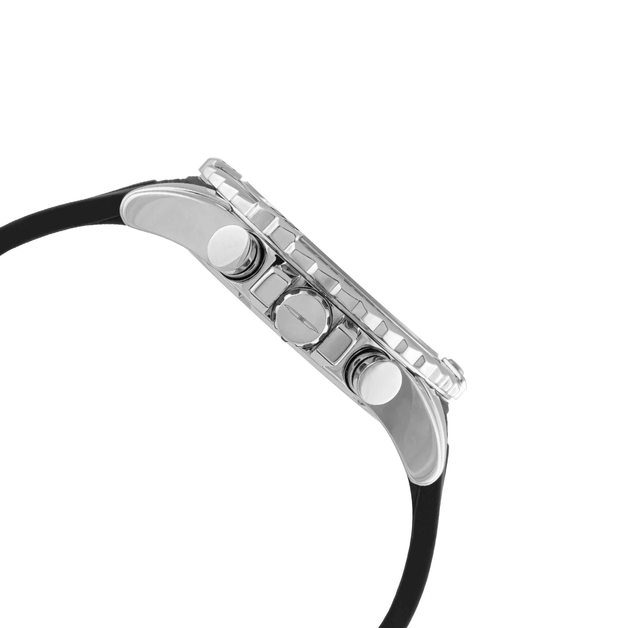 BLADE GRIT BLACK 3629G5SNN SS Case & Silicone Strap Dual-Time Multifunction Men's Watch