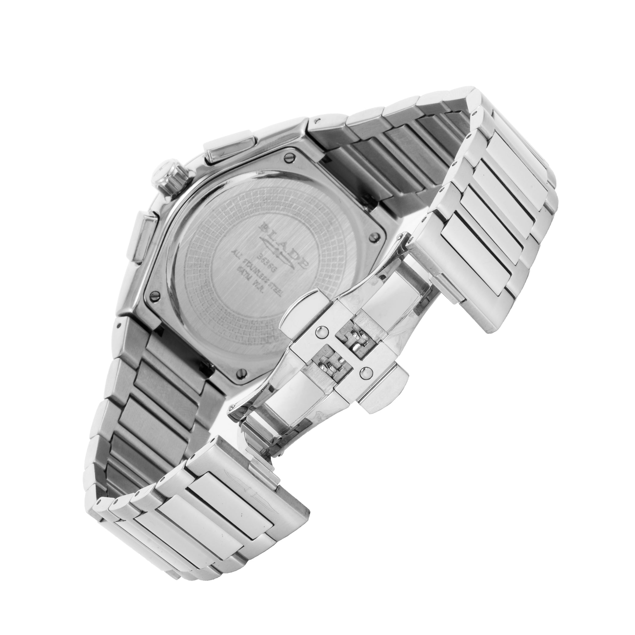 BLADE Merit Chronograph Black 3636G2SNS SS Case & Band Chronograph Men's Watch