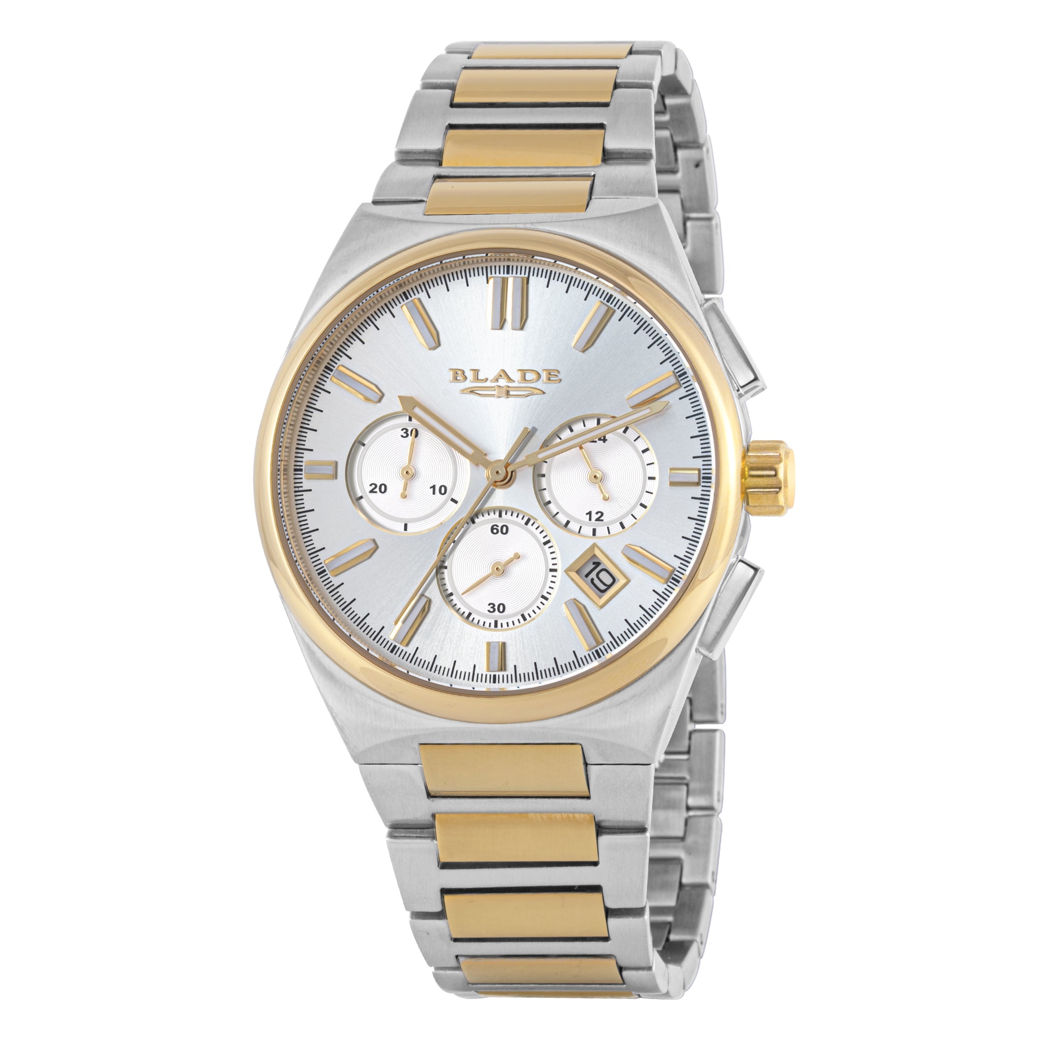 BLADE Merit Chronograph Ivory 3636G2TST SS Case & Band Chronograph Men's Watch