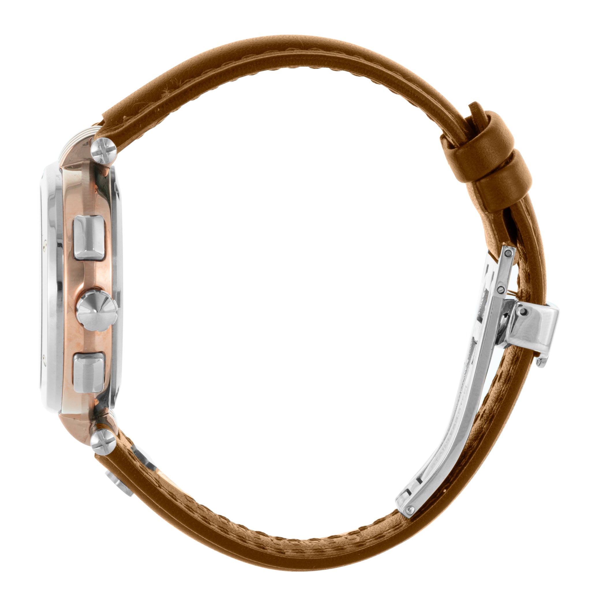 BLADE Allure Tan 3640L1USD SS Case & Leather Strap Multifunction Women's Watch