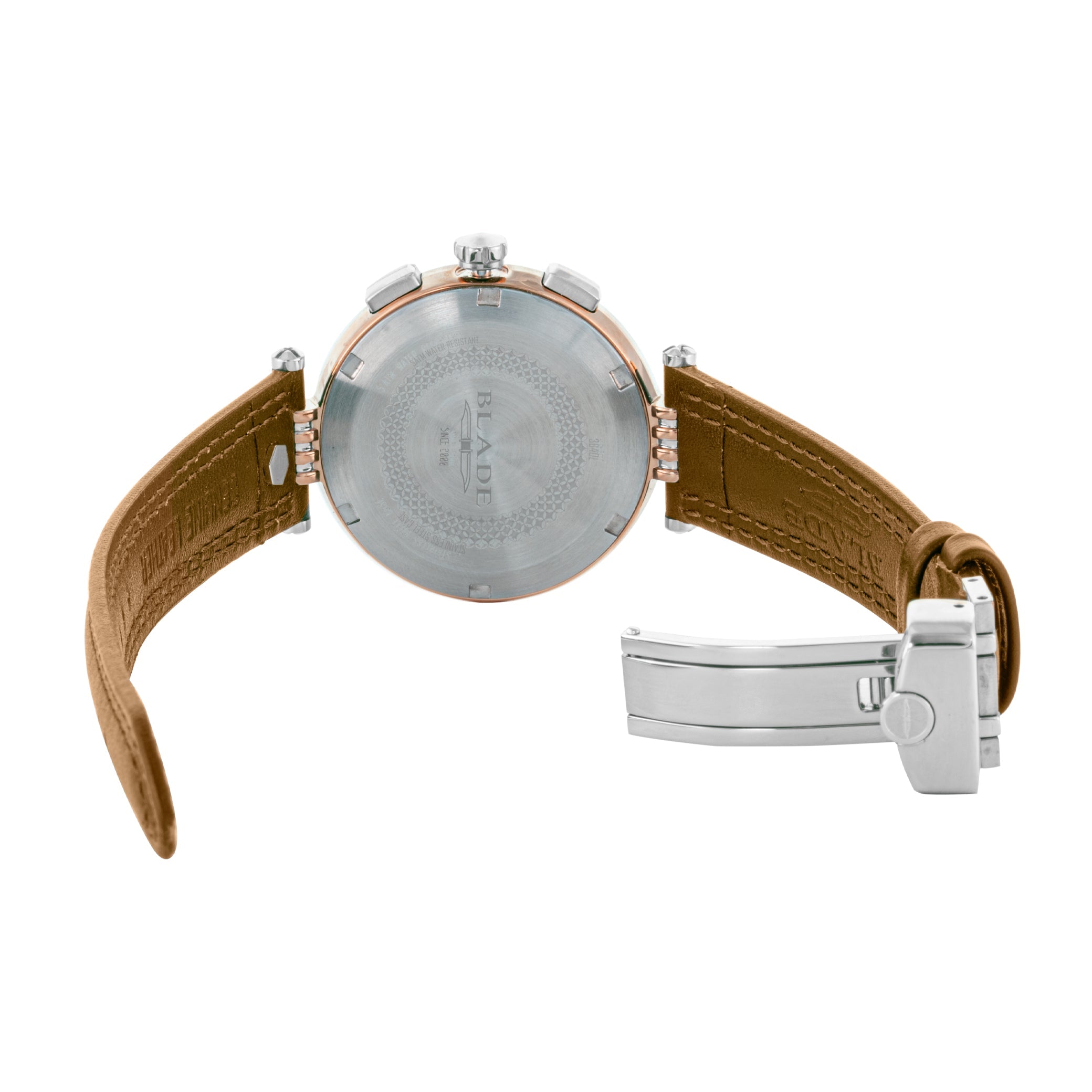 BLADE Allure Tan 3640L1USD SS Case & Leather Strap Multifunction Women's Watch