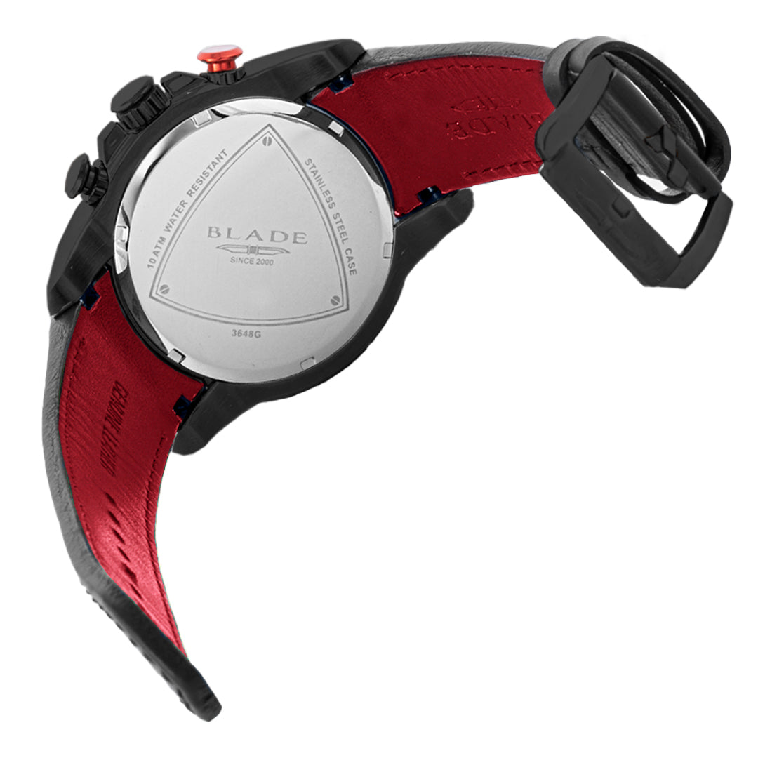 BLADE Huntsman Imprint 3648G1NNN SS & Leather Strap Multifunction Men's Watch