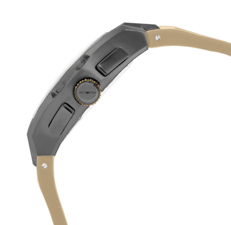 BLADE Magnifique Desert 3652G5AGD SS & Silicone Strap Multifunction Men's Watch