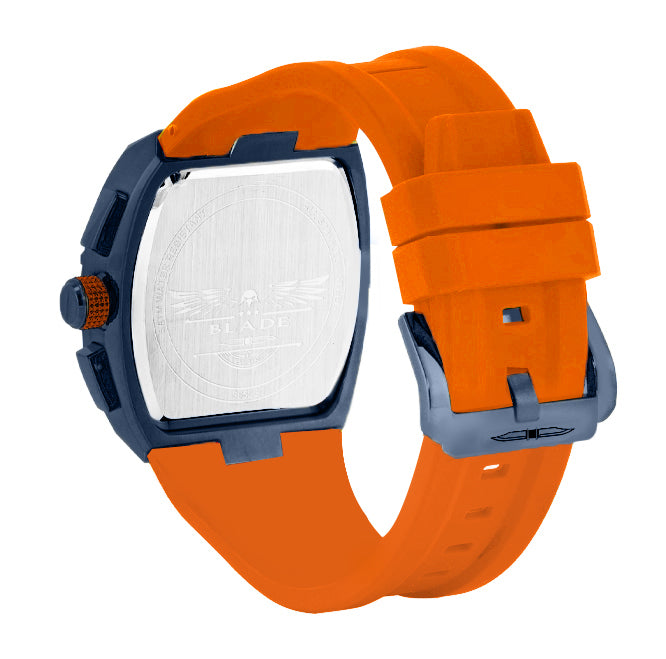 BLADE Magnifique Atom 3652G5BUA SS Case & Silicone Strap Multifunction Men's Watch