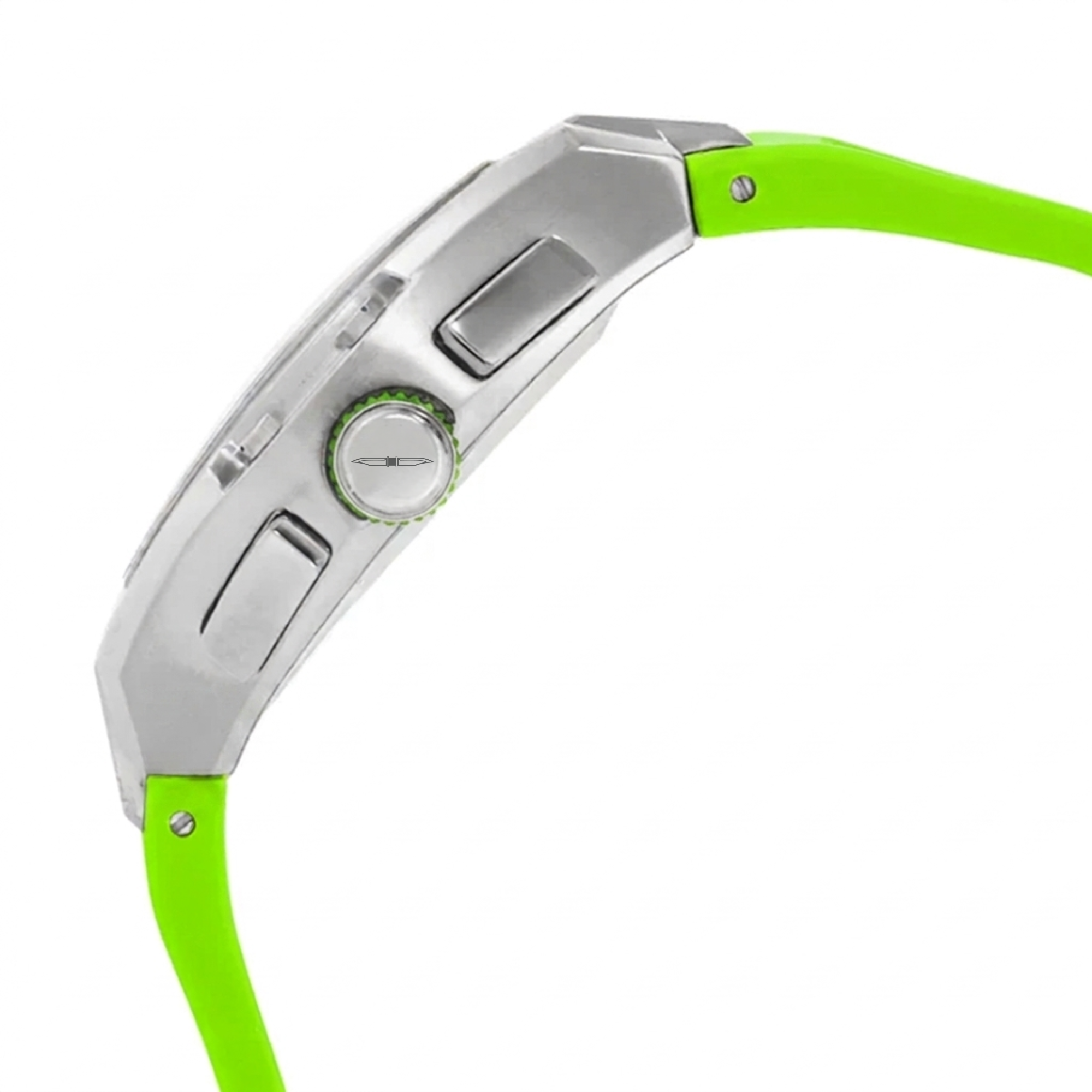 BLADE Magnifique Lime 3652G5SLL SS & Silicone Strap Multifunction Men's Watch