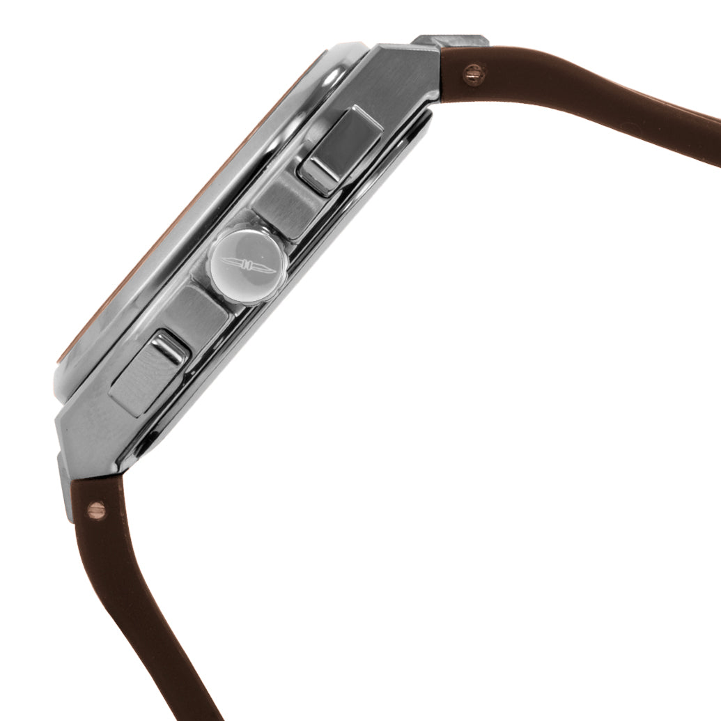 BLADE Glide Gun 3653G5AUO SS & Silicone Strap Multifunction Men's Watch