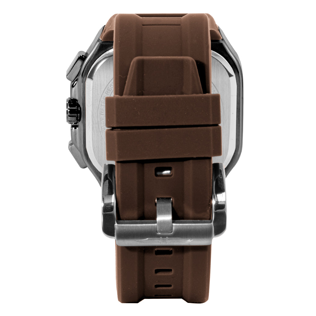 BLADE Glide Gun 3653G5AUO SS & Silicone Strap Multifunction Men's Watch