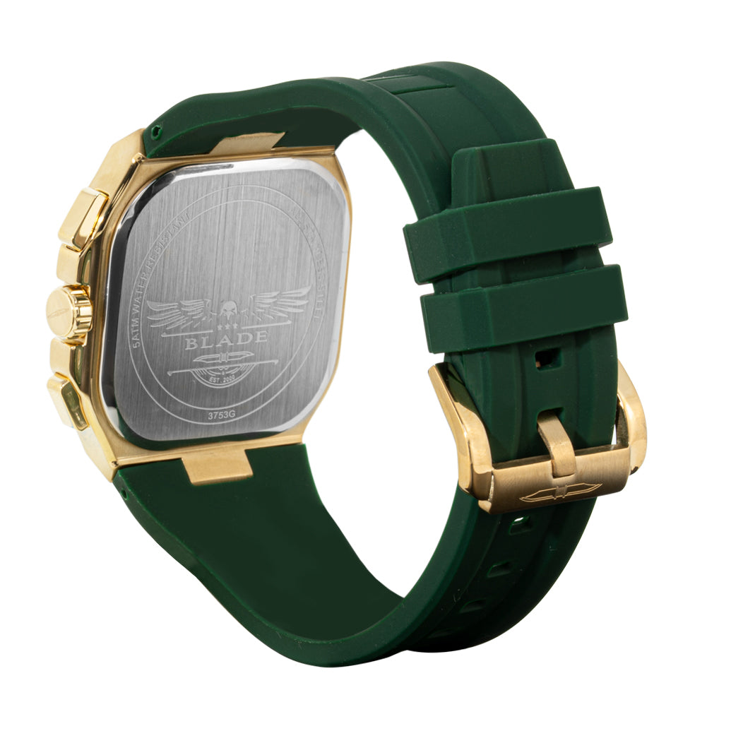 BLADE Glide Blonde 3753G5GCE SS & Silicone Strap Multifunction Men's Watch
