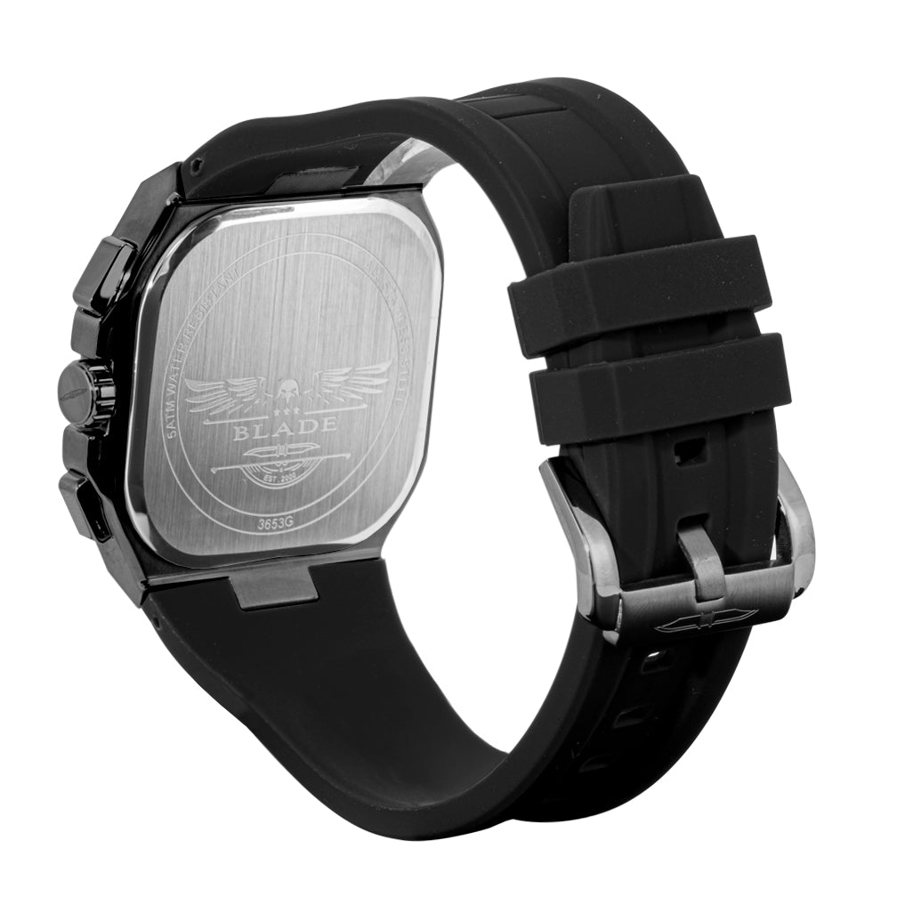 BLADE Glide Imprint 3653G5NNN SS & Silicone Strap Multifunction Men's Watch