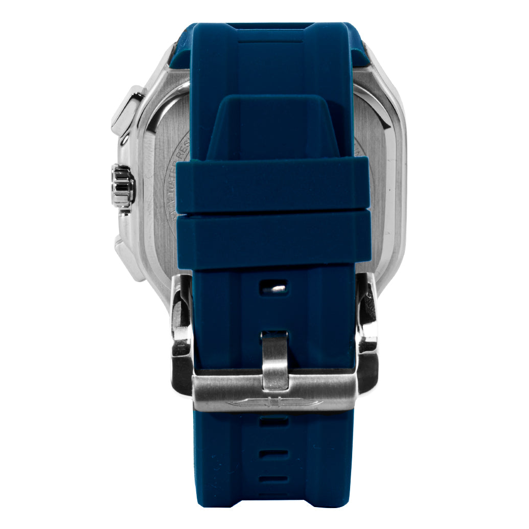 BLADE Glide Navy 3653G5SBB SS & Silicone Strap Multifunction Men's Watch