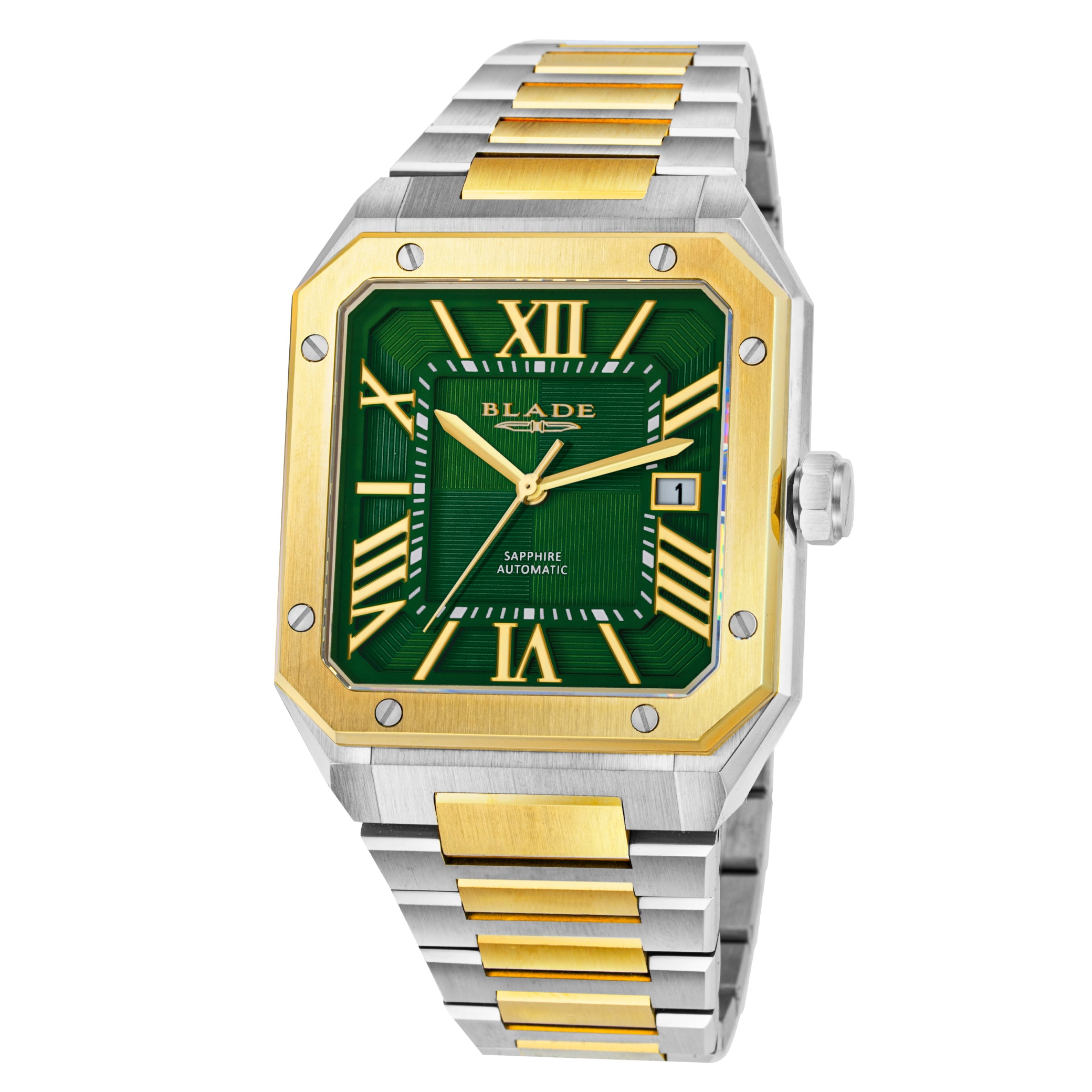 BLADE Magnus SS Automatic 24 Power-II 3655G2TET SS Case & Band Calendar Men's Watch