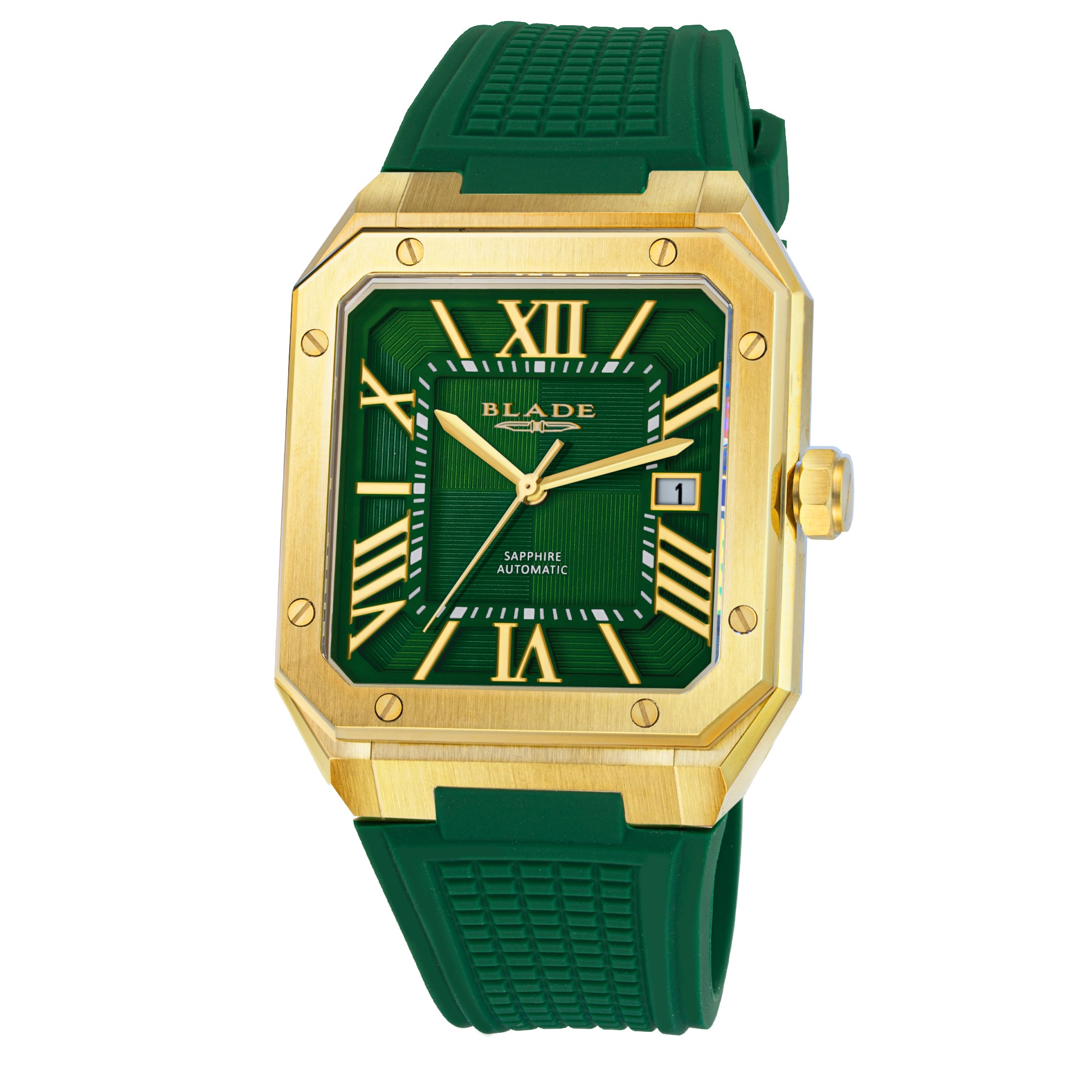 BLADE Magnus Automatic 24 Power 3655G5GEE SS & Silicone Strap Calendar Men's Watch