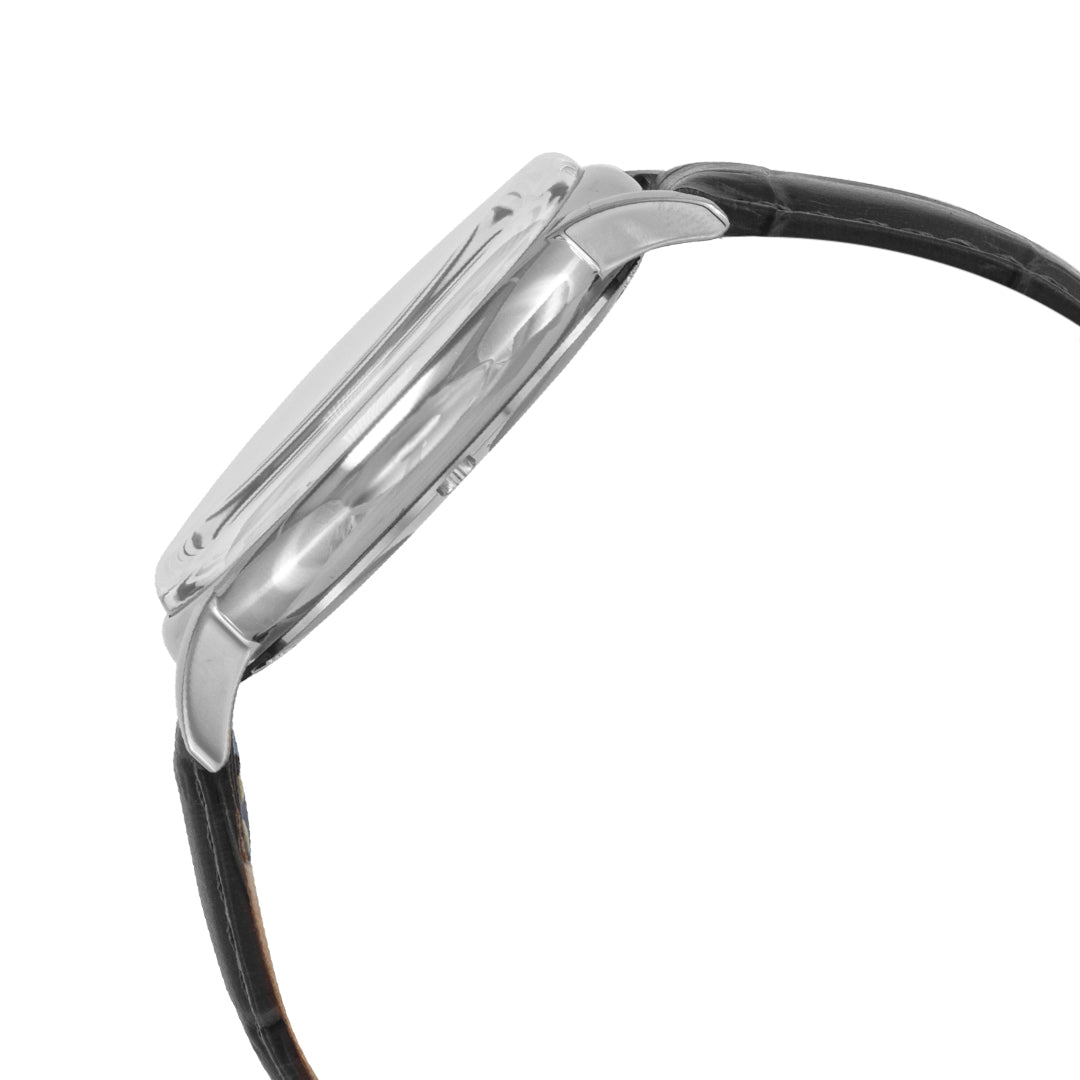 BLADE Alpha Mono 3663G1SMN SS & Leather Strap Multifunction Men's Watch