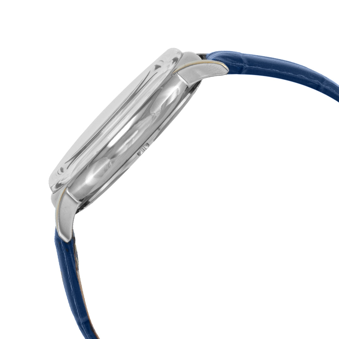 BLADE Alpha Navy 3663G1SBB SS Case Blue Leather Strap Men's Watch