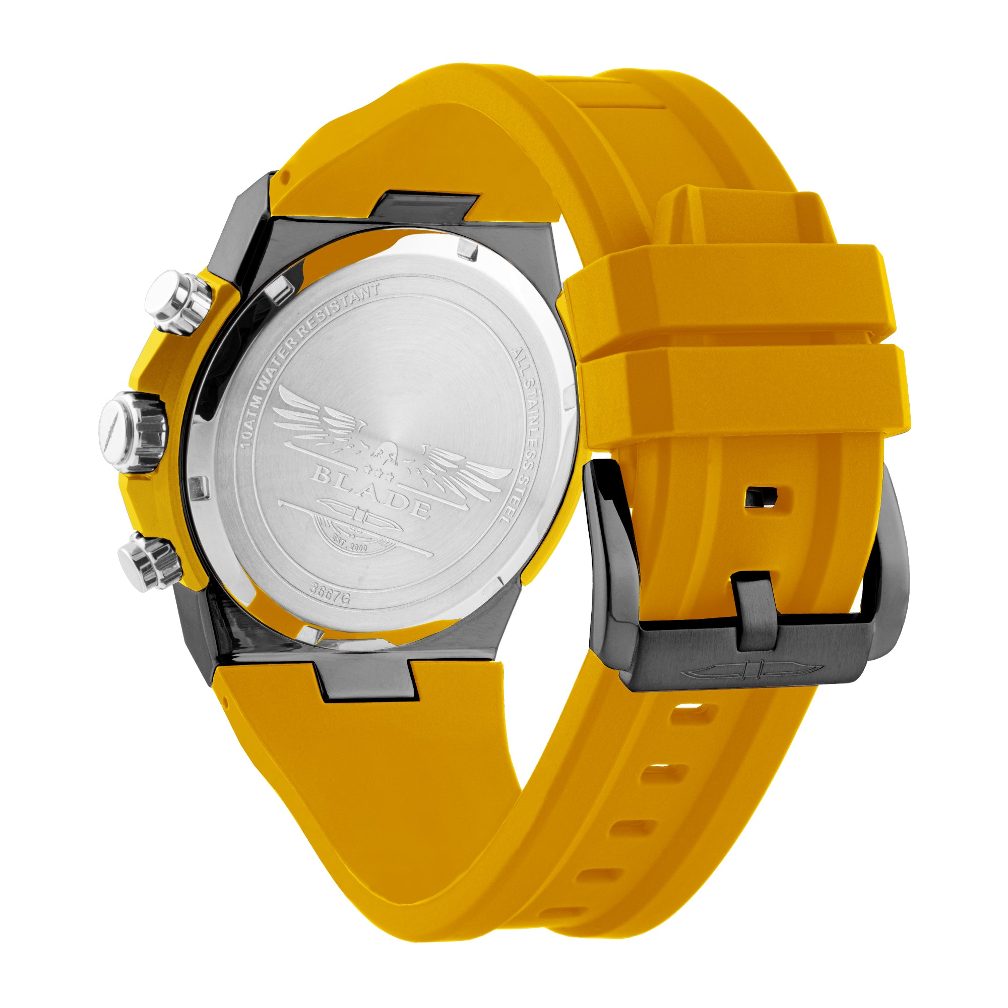 BLADE Swift Speed 3667G5NYY SS & Silicone Strap Multifunction Men's Watch