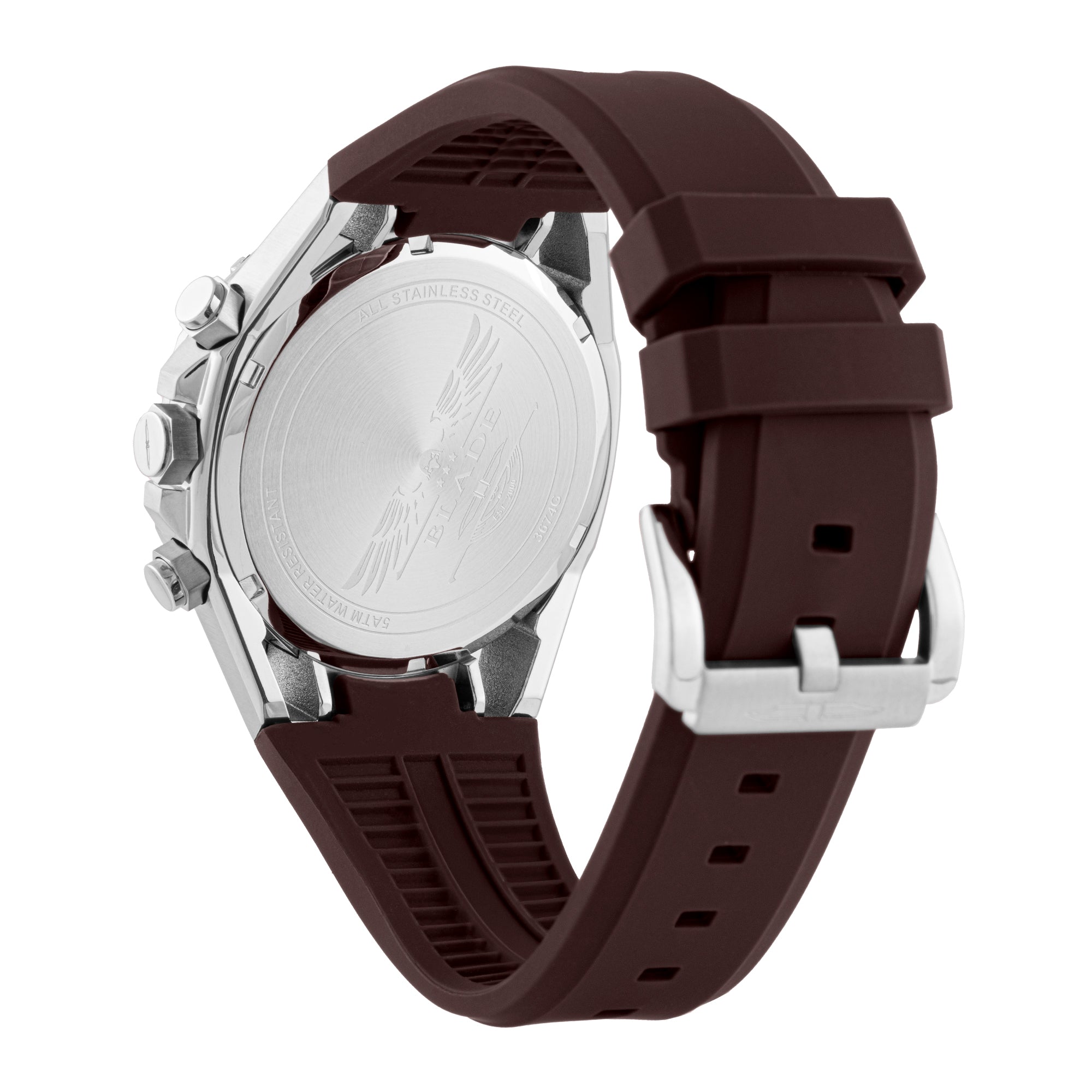 BLADE Ascend Mono 3674G5MNO SS & Silicone Strap Multifunction Men's Watch