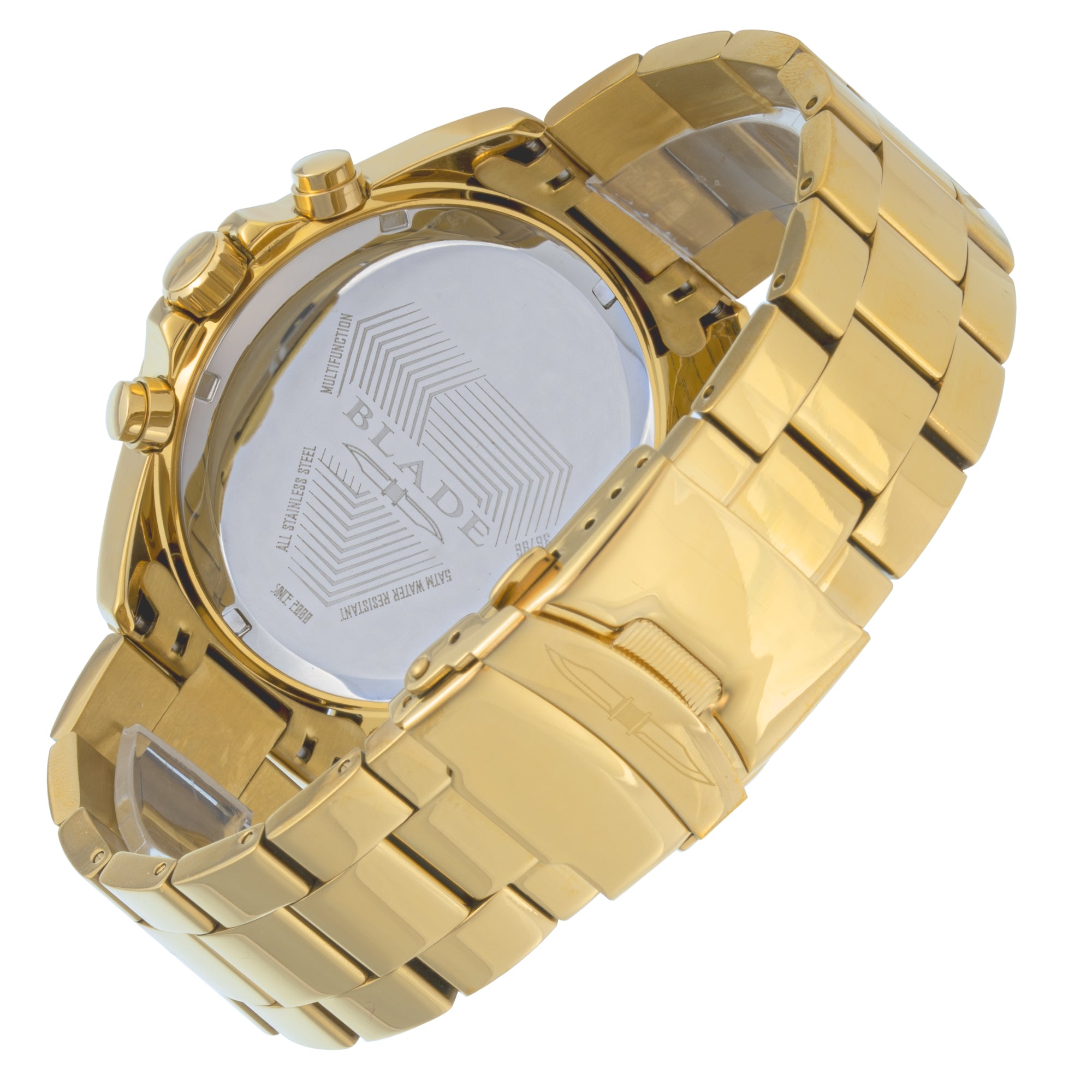 BLADE Elite SS Power 3679G2GEG SS Case & Band Multifunction Men's Watch