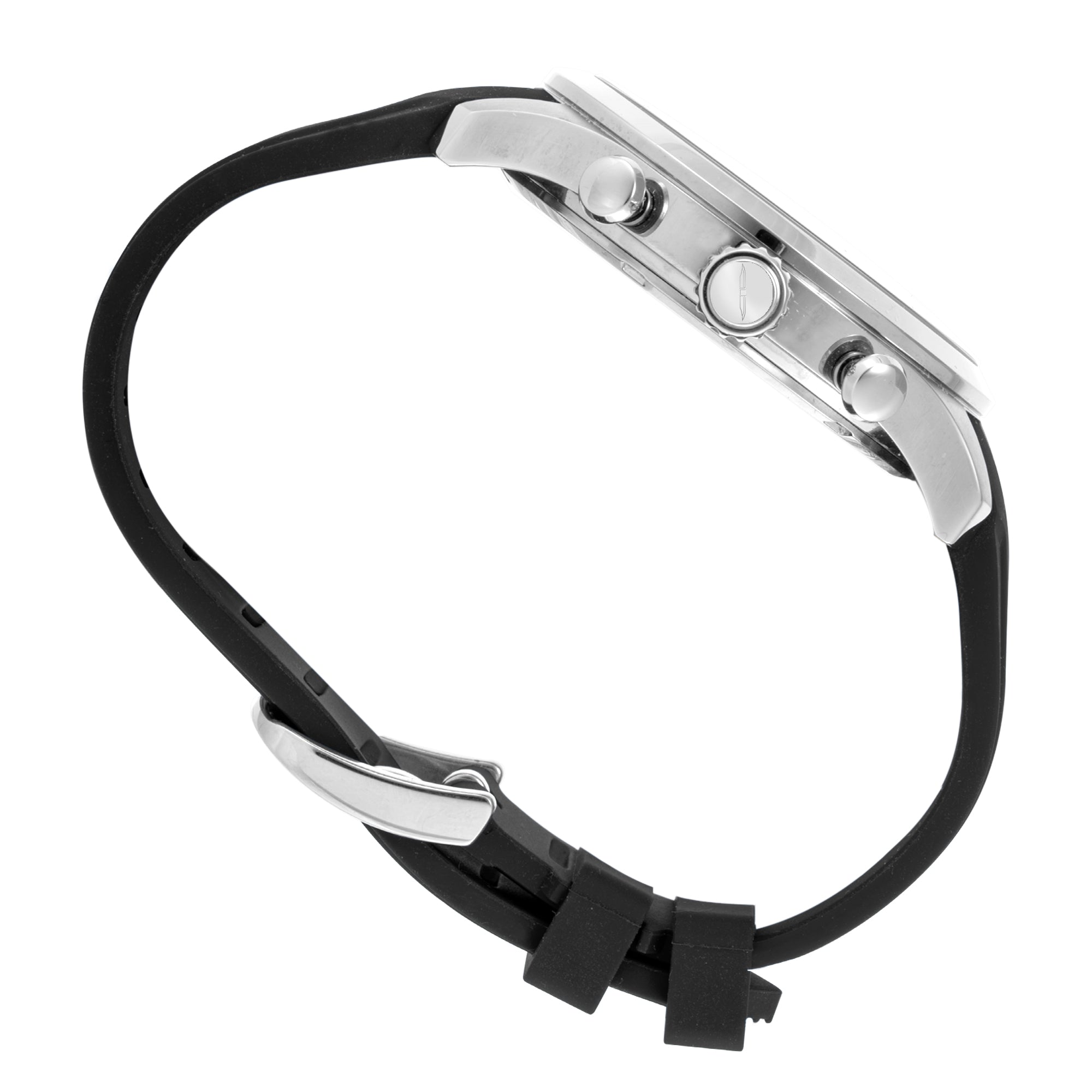 BLADE Gallant White 3680G5SSN SS & Silicone Strap Multifunction Men's Watch