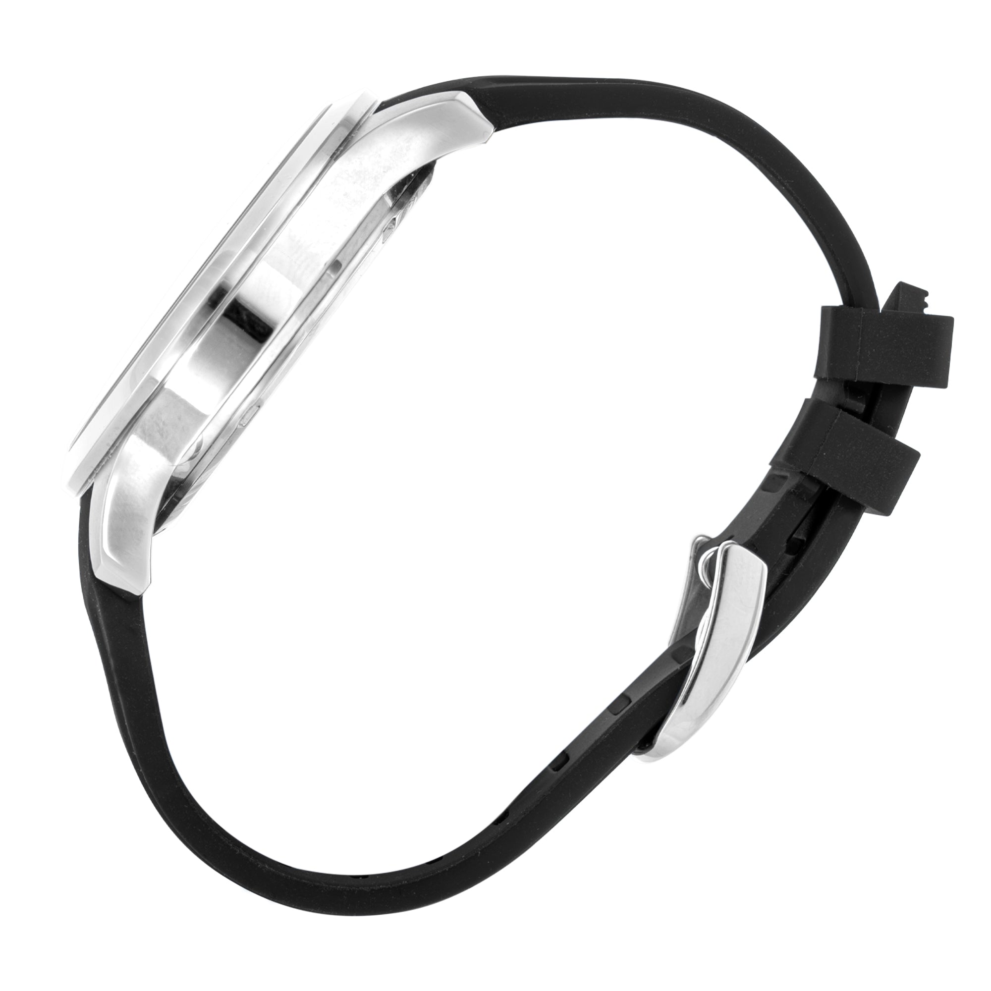 BLADE Gallant White 3680G5SSN SS & Silicone Strap Multifunction Men's Watch