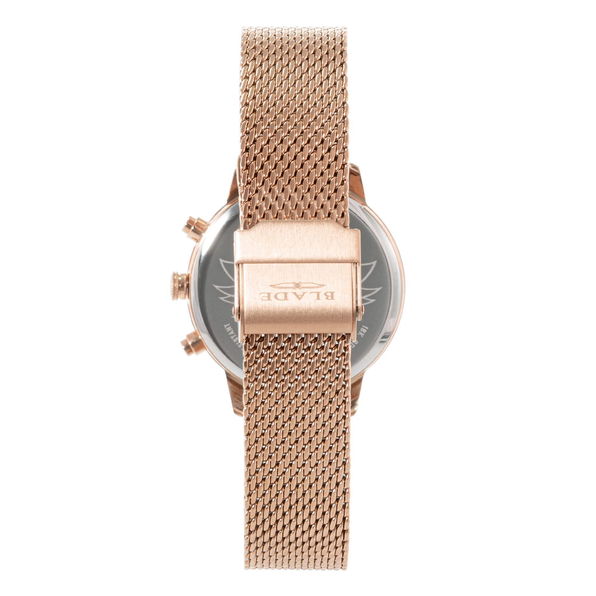 BLADE Venus Pink 3688L2RPR SS Case & Mesh Strap Multifunction Women's Watch