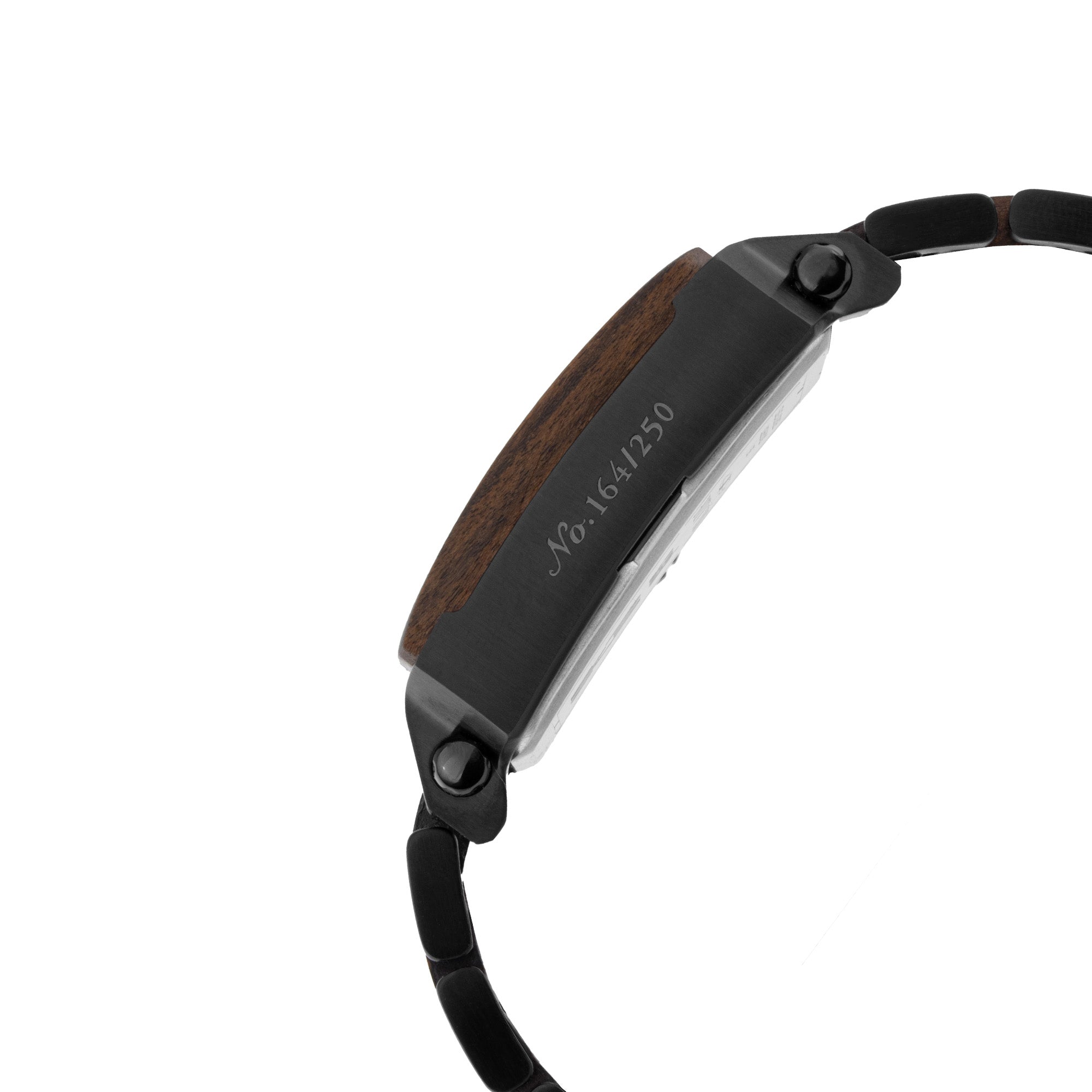 BLADE Vertex Limited Edition Wood Noir 3689G2WNNN SS Case & SS/ Wooden Band Multifunction Men's Watch