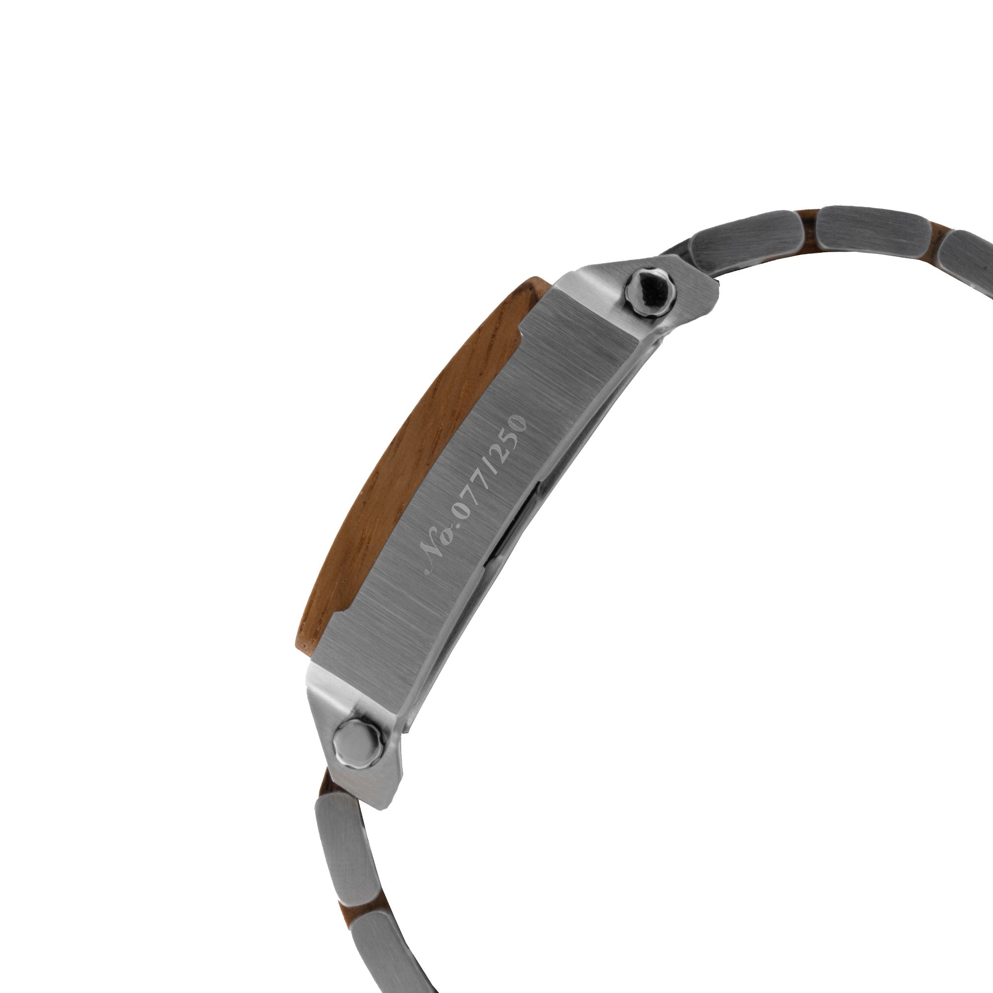 BLADE Vertex Limited Edition Wood White 3689G2WSSS SS Case & SS/ Wooden Band Multifunction Men's Watch