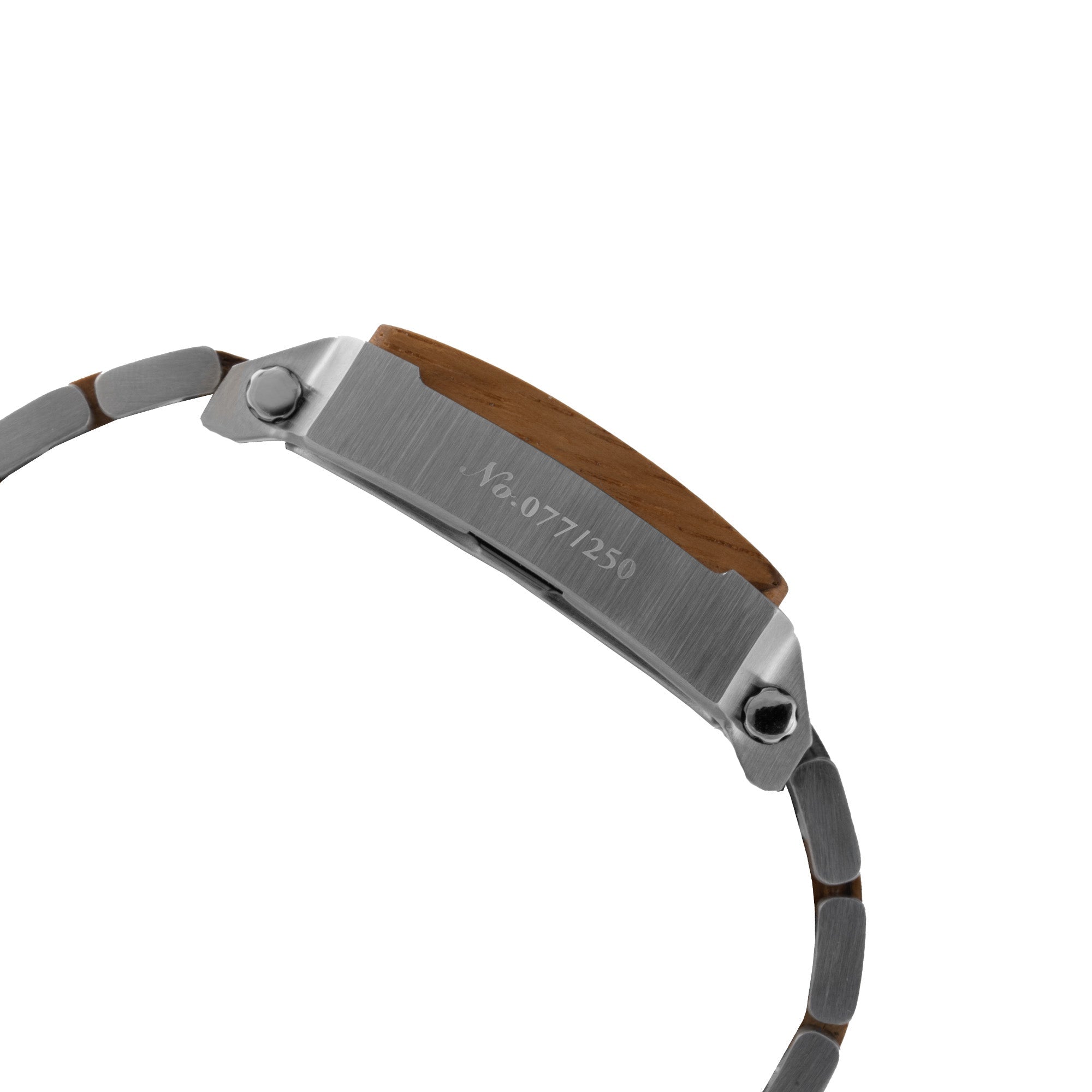 BLADE Vertex Limited Edition Wood White 3689G2WSSS SS Case & SS/ Wooden Band Multifunction Men's Watch