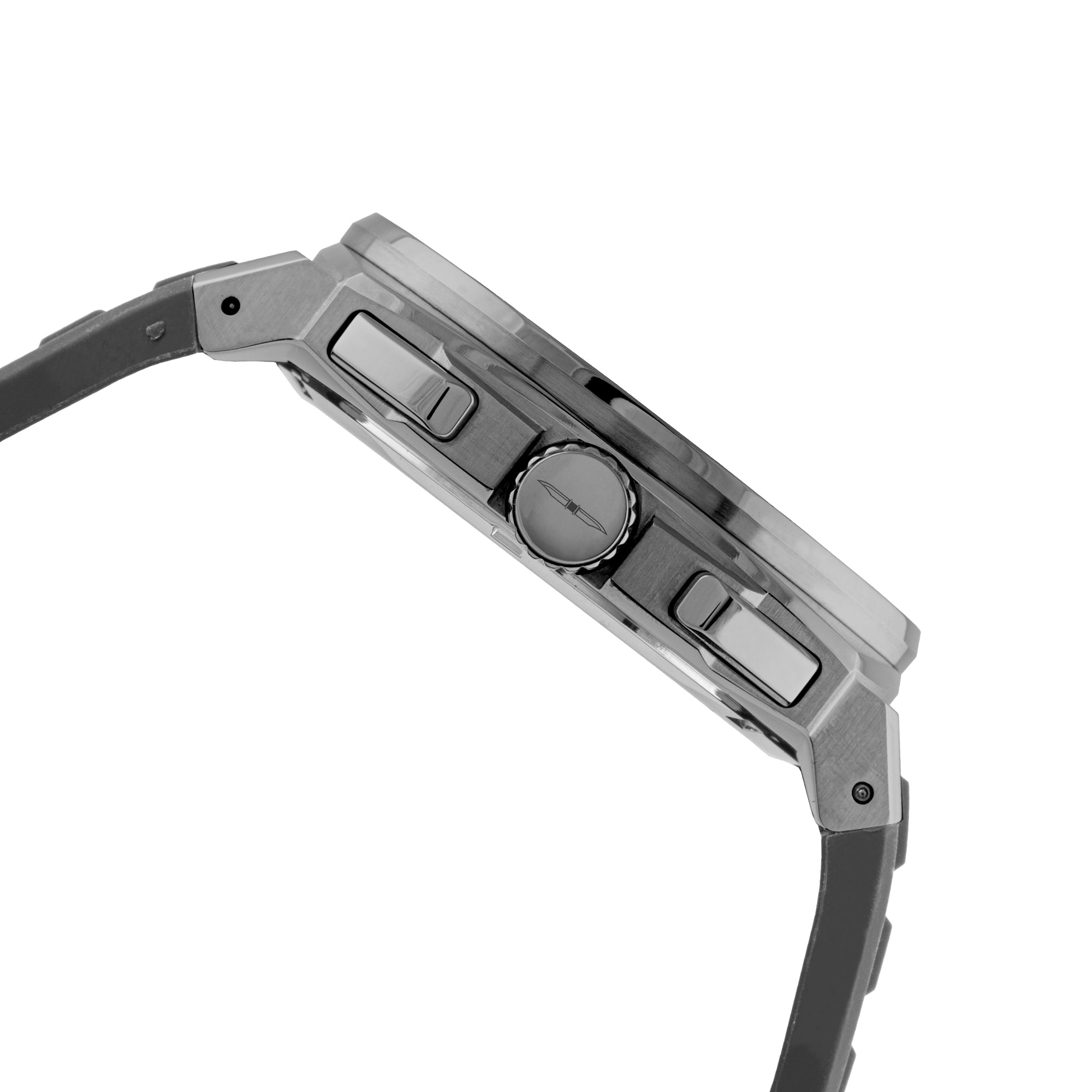 BLADE CRUSADER GUN 3694G5AGG SS Case & Silicone Strap Chronograph Men's Watch