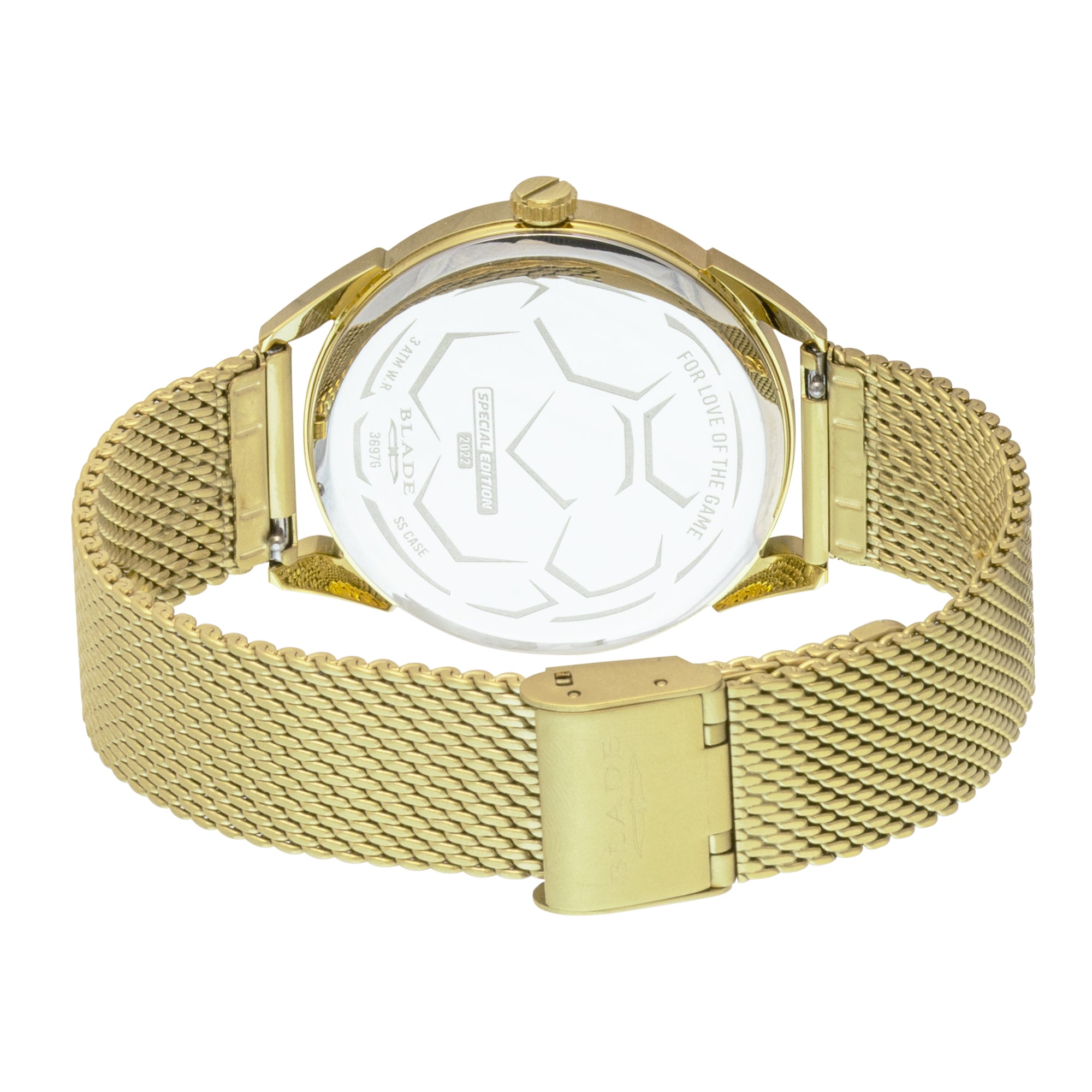 BLADE Retro SS Futbol Gold 3697G2GWG Unisex Watch - Back