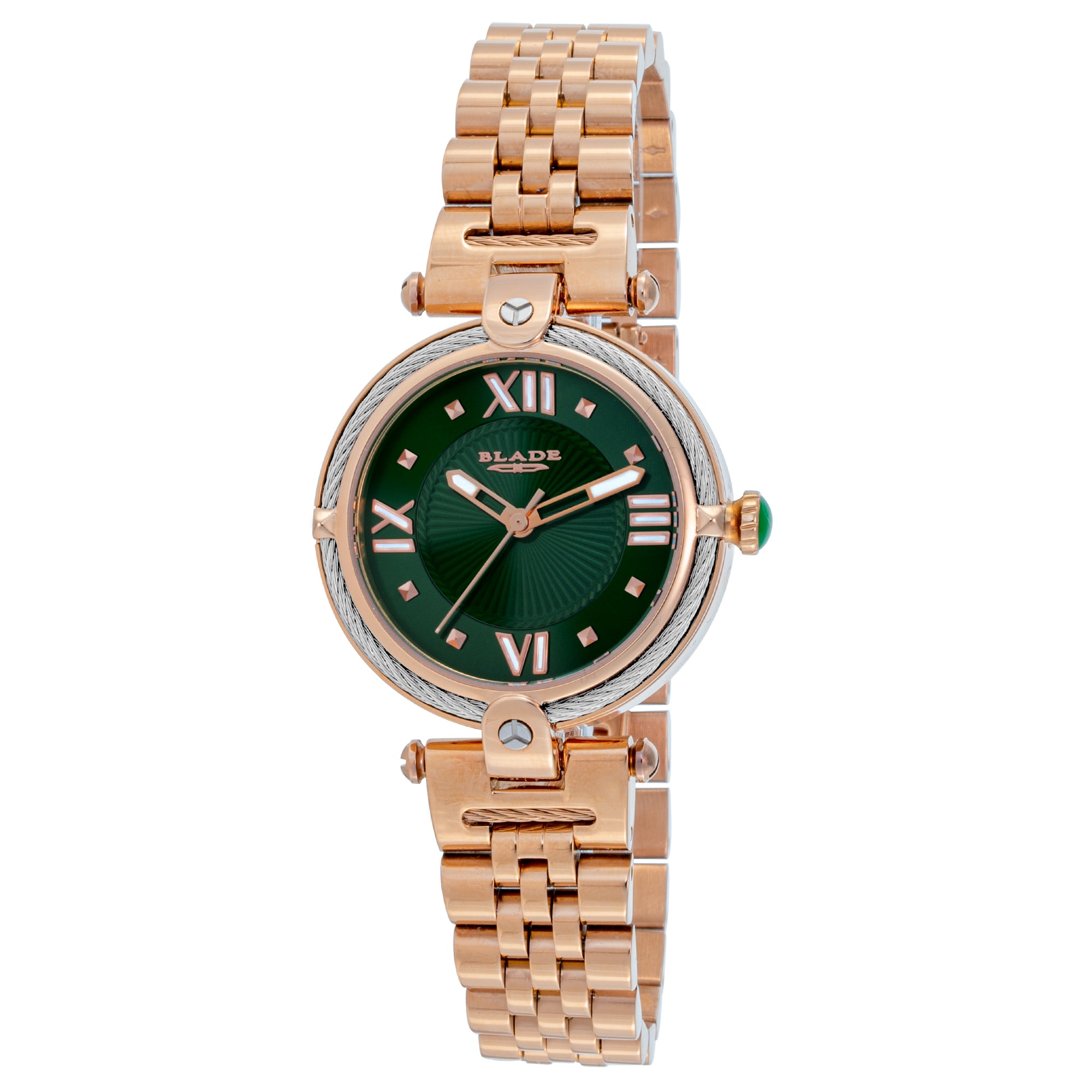BLADE Paradigm X Bloom 3698L2RER SS Case & Band 3-Hands Women's Watch