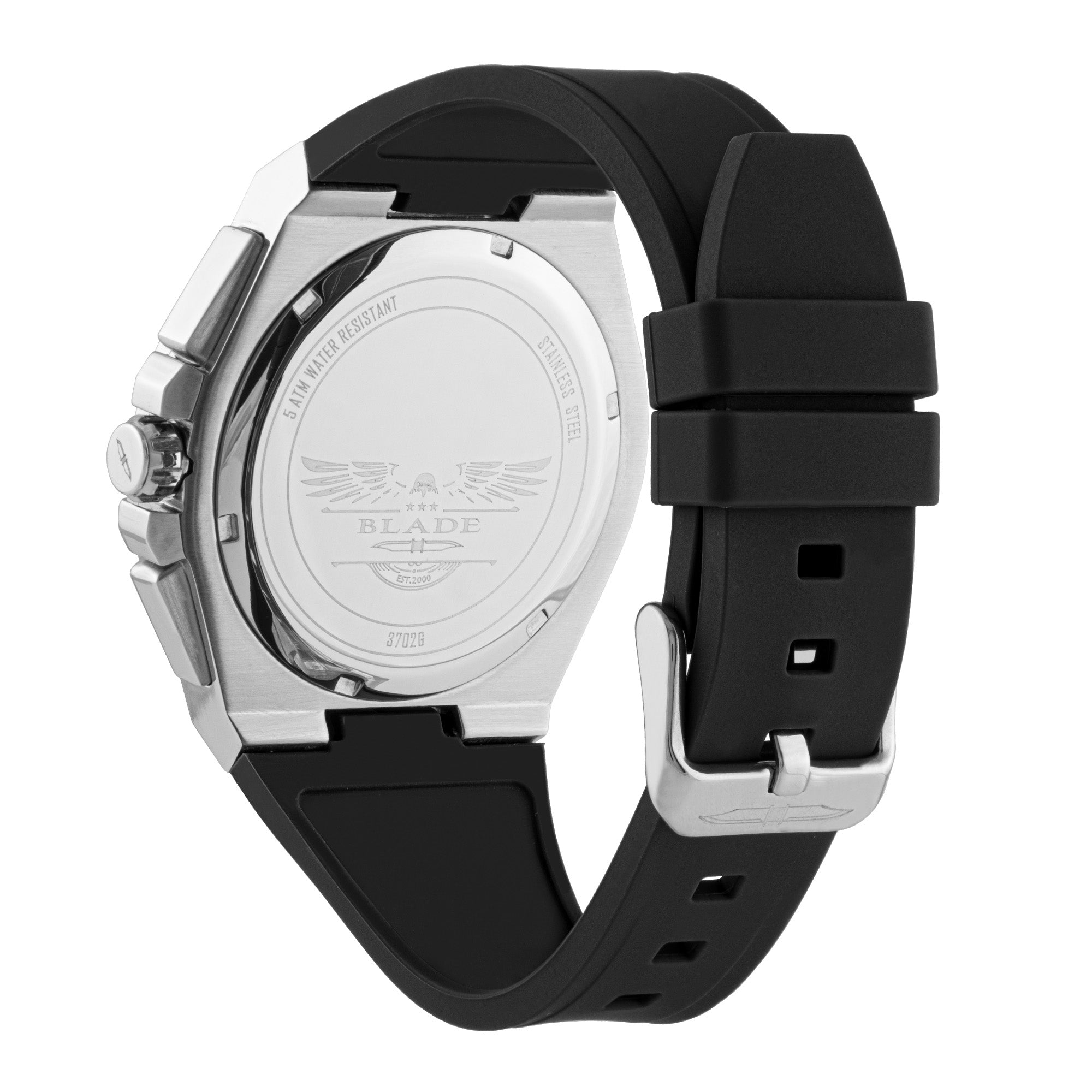 BLADE LEGATUS MONO 3702G5SNN SS Case & Silicone Strap Chronograph Men's Watch