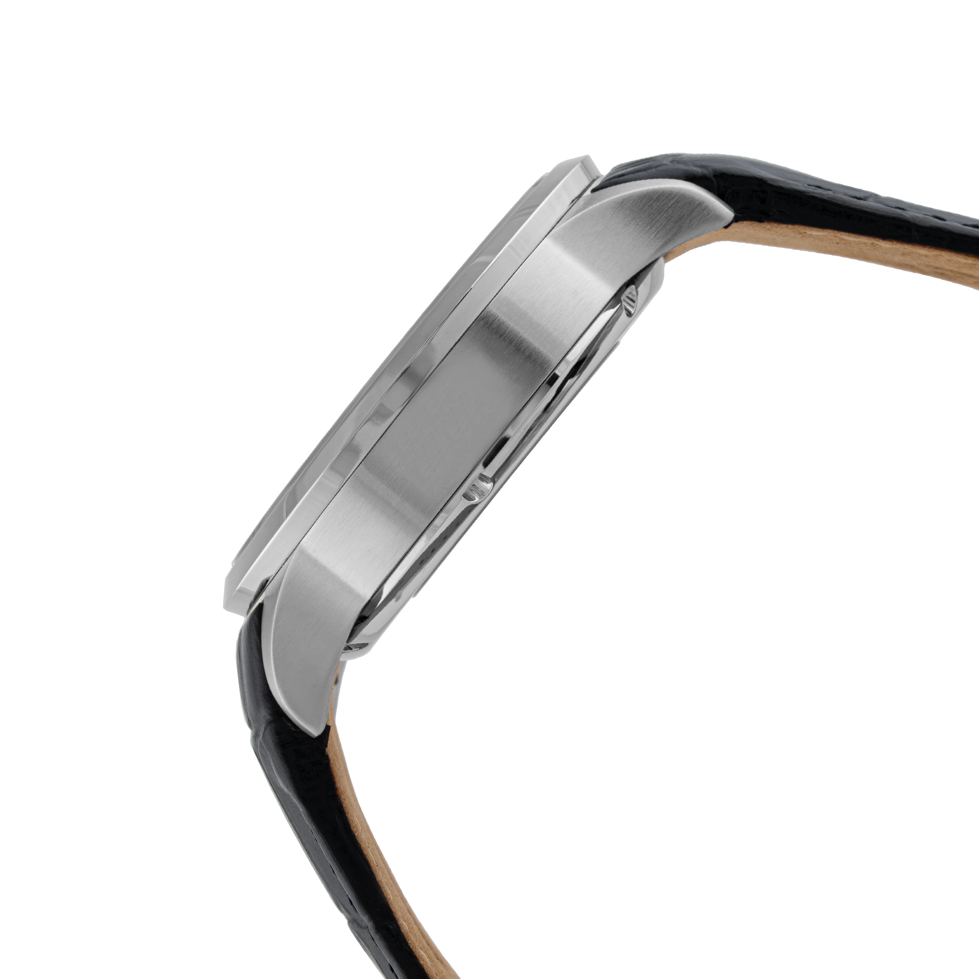 BLADE Sempre White 3704G1SSN SS & Leather Strap Automatic Men's Watch