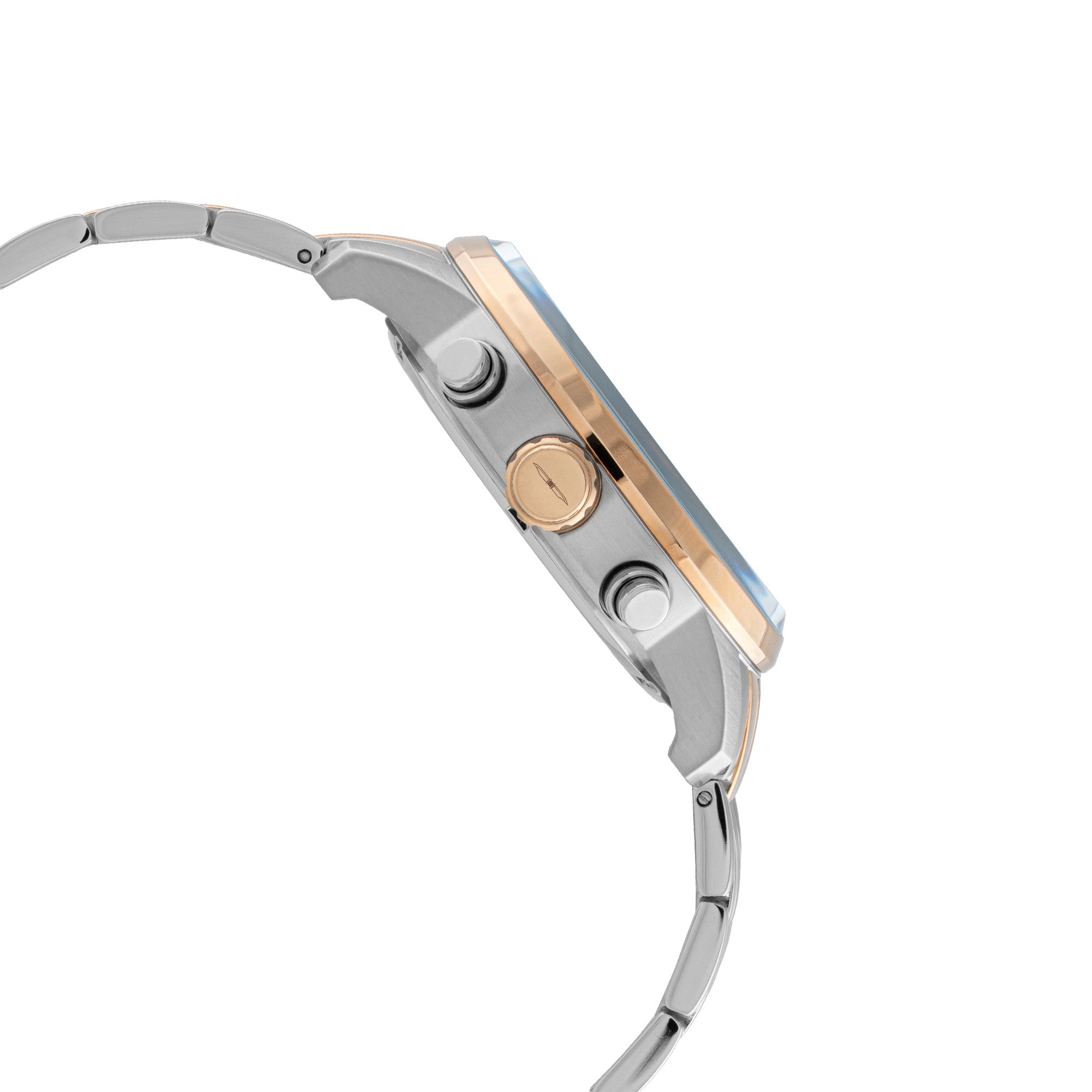 BLADE STREAK SHELL - MULTIFUNCTION SS CASE & BAND MEN'S WATCH