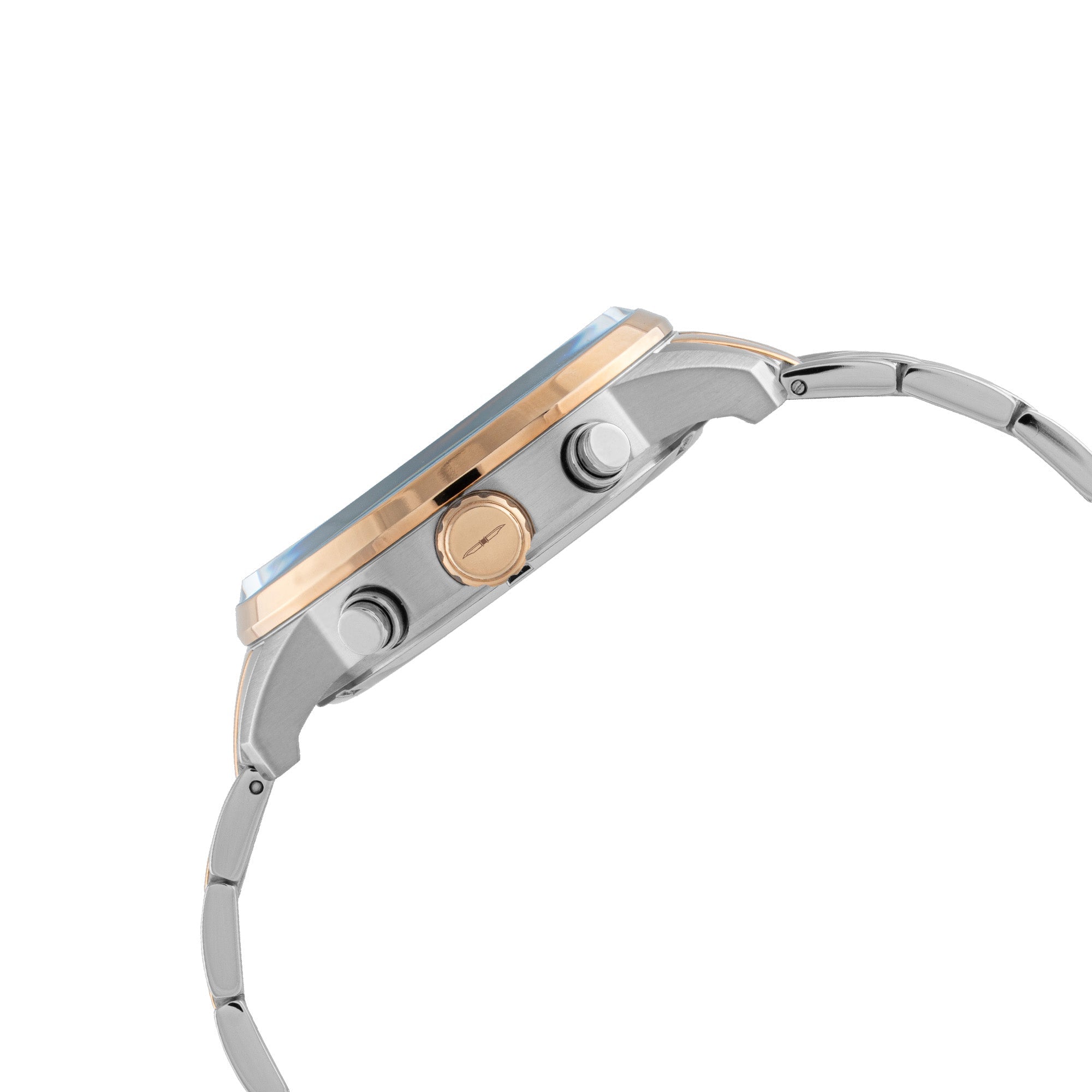 BLADE STREAK SHELL - MULTIFUNCTION SS CASE & BAND MEN'S WATCH