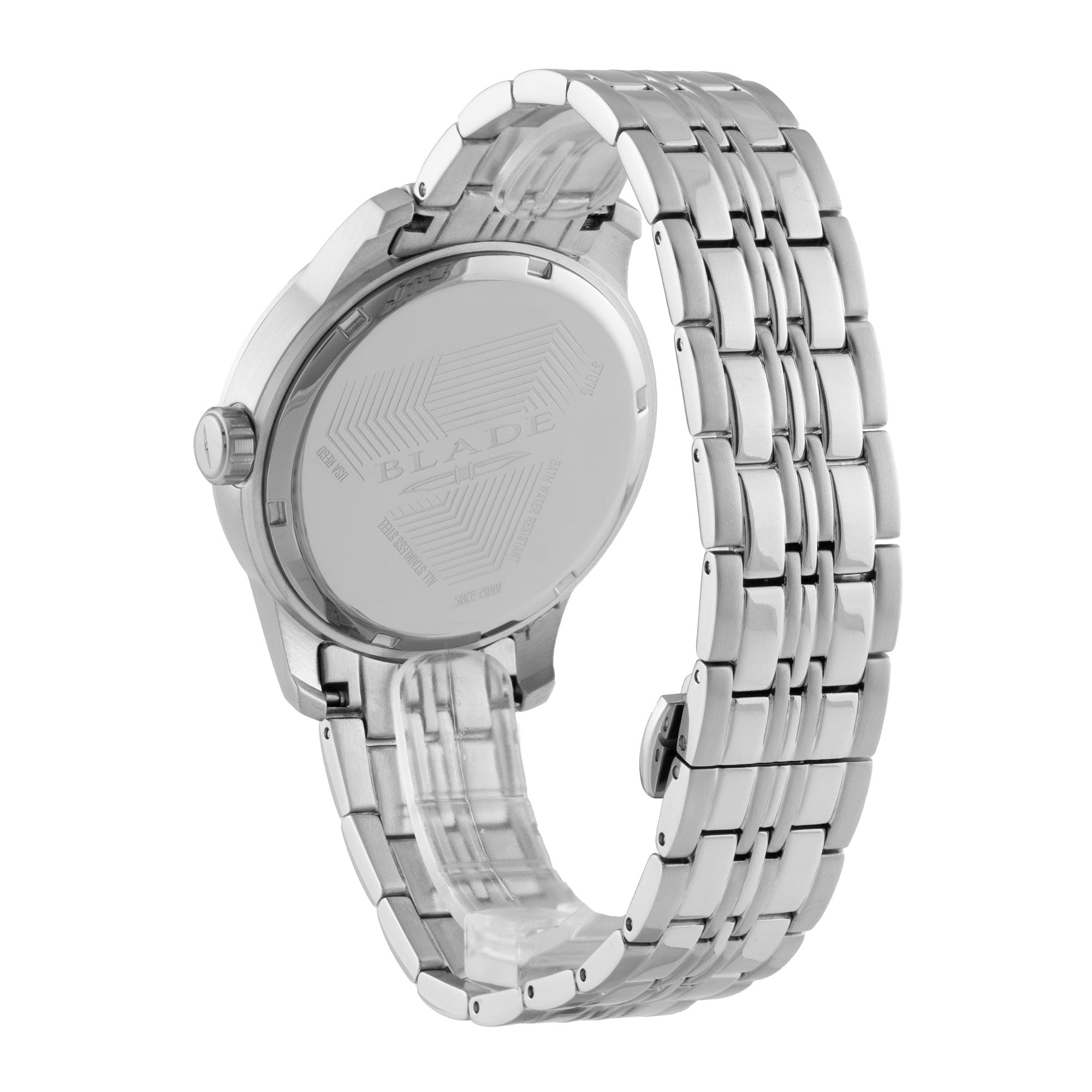 BLADE STREAK AQUA - CALENDAR 3707G2SIS SS CASE & BAND MEN'S WATCH