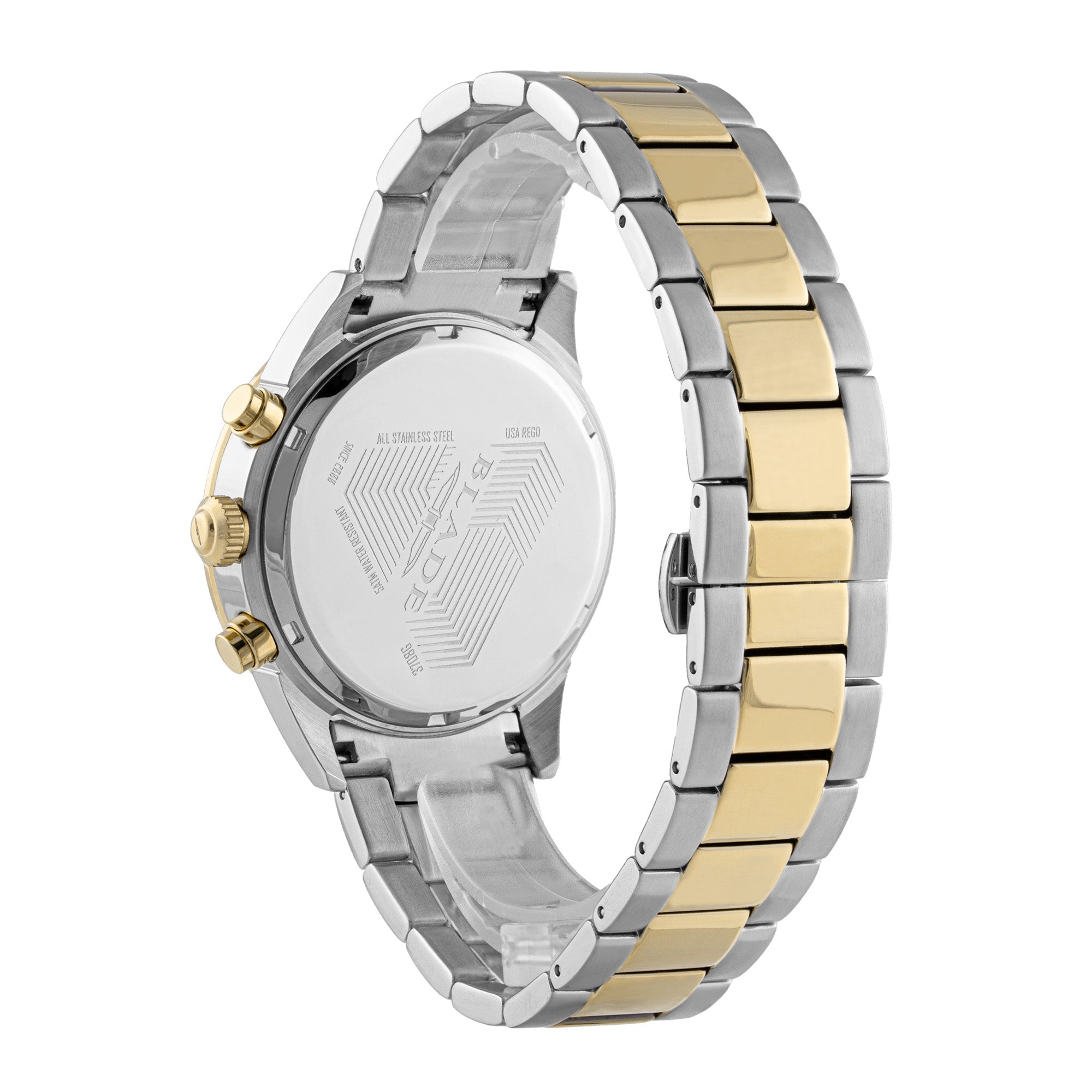 BLADE ECHELON SS IVORY 3708G2TST SS CASE & BAND MULTIFUNCTION MEN'S WATCH