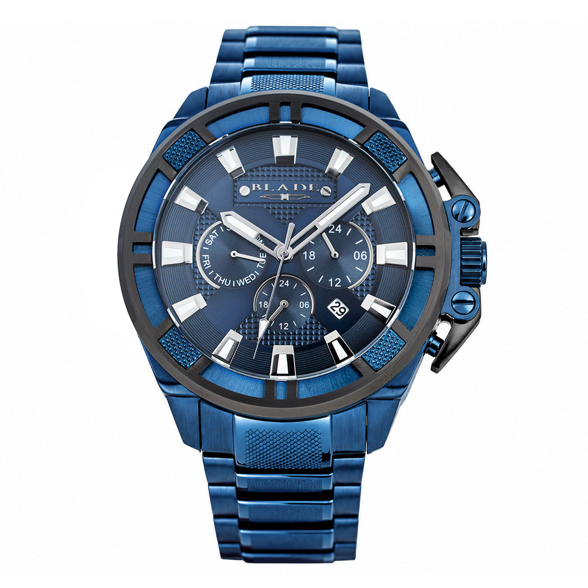 BLADE Crossfire Ocean SS Case & Band Multifunction Men's Watch