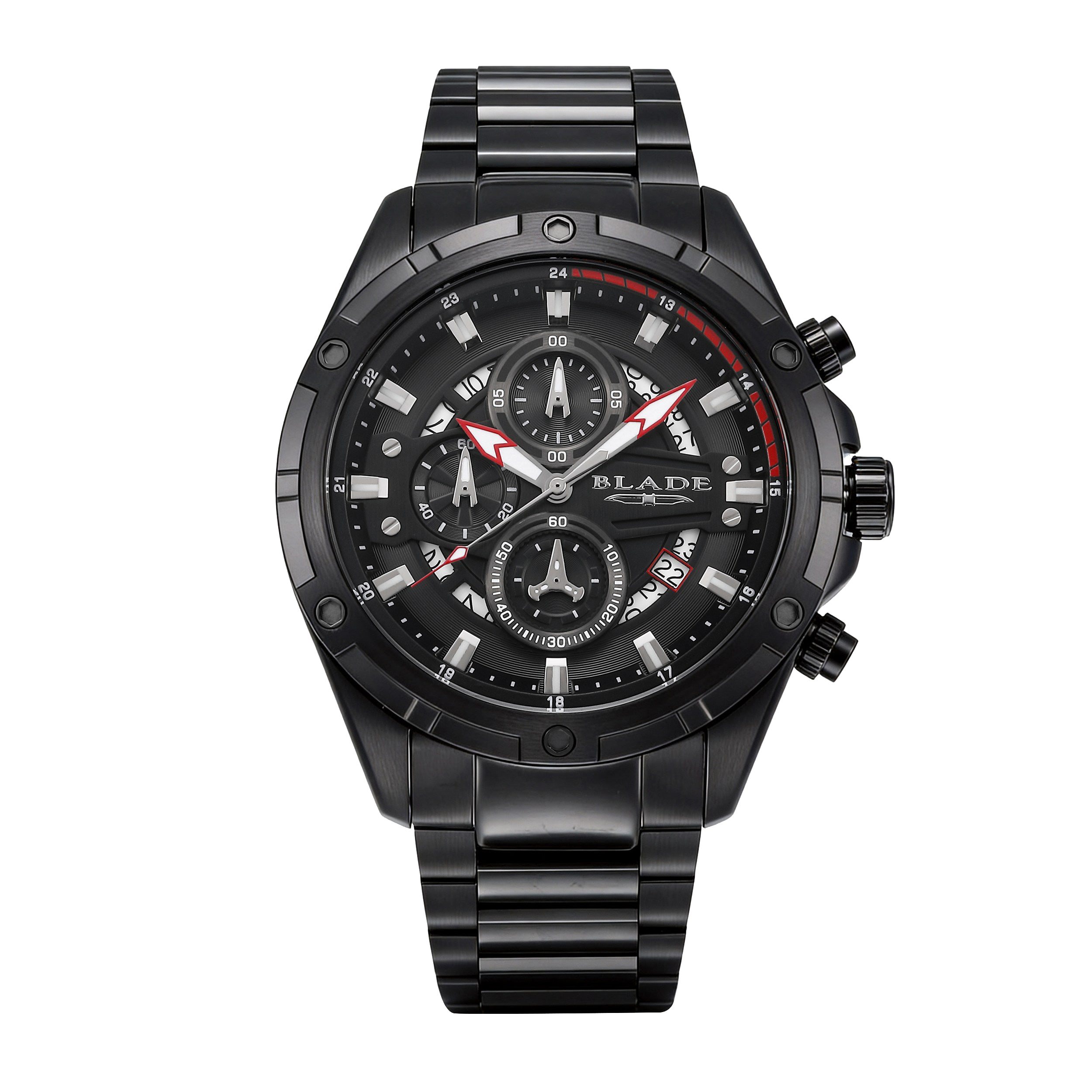 BLADE Airfield Imprint 3715G2NNN SS Case & Band 1/10 Sec. Chrono Men's Watch