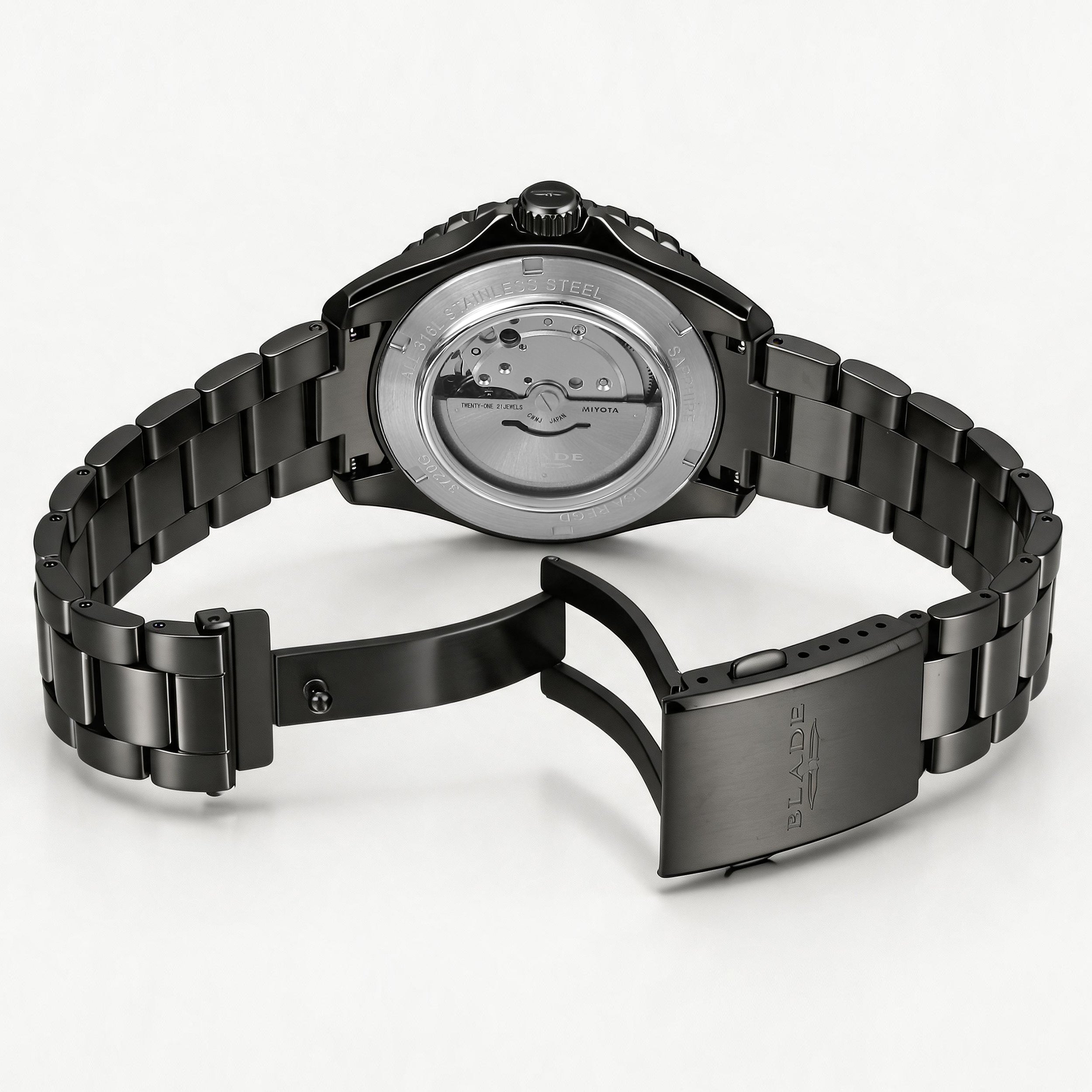 BLADE Divers XL Forest 3720G2NEN SS Case & Band Calendar Men's Watch