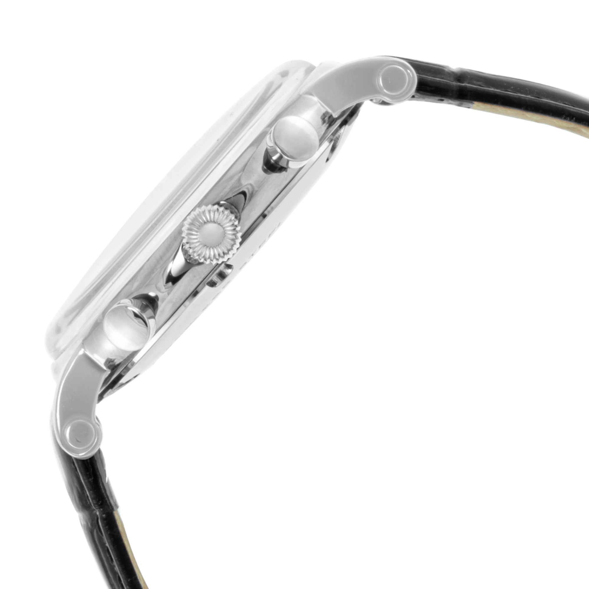 BLADE AURA GREY 3724G1SGN SS CASE & LEATHER STRAP CHRONOGRAPH MEN'S WATCH